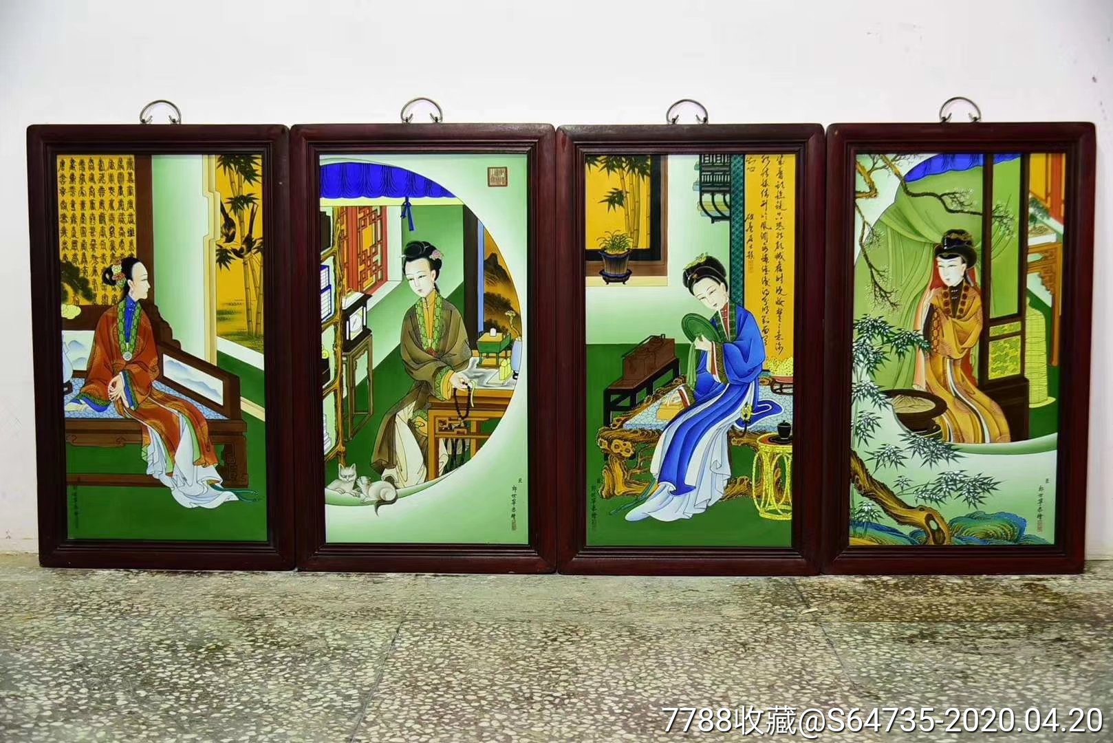 高档瓷板画雍正十二妃