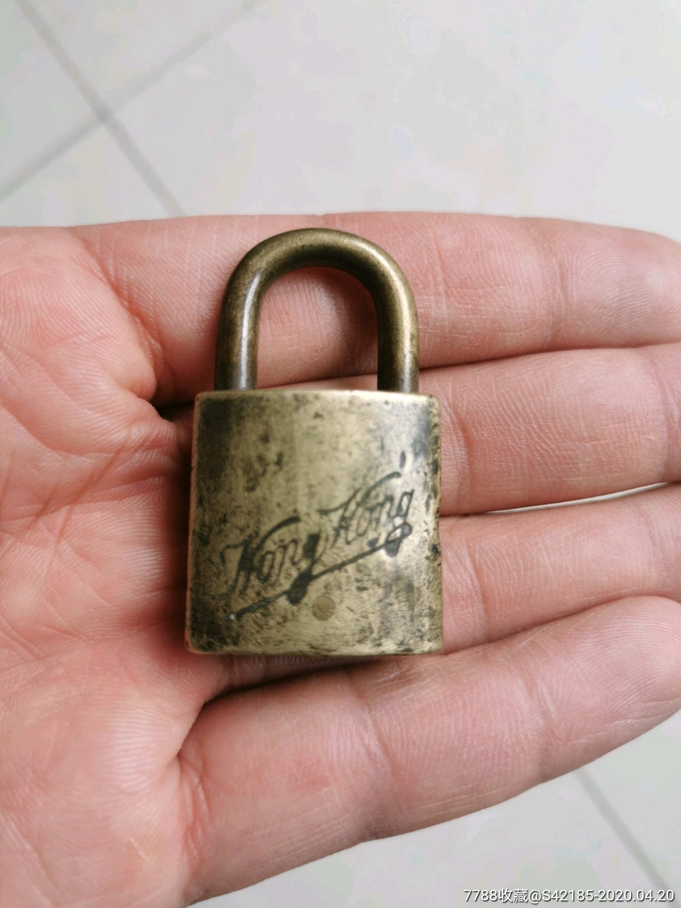 honghong民国全铜锁