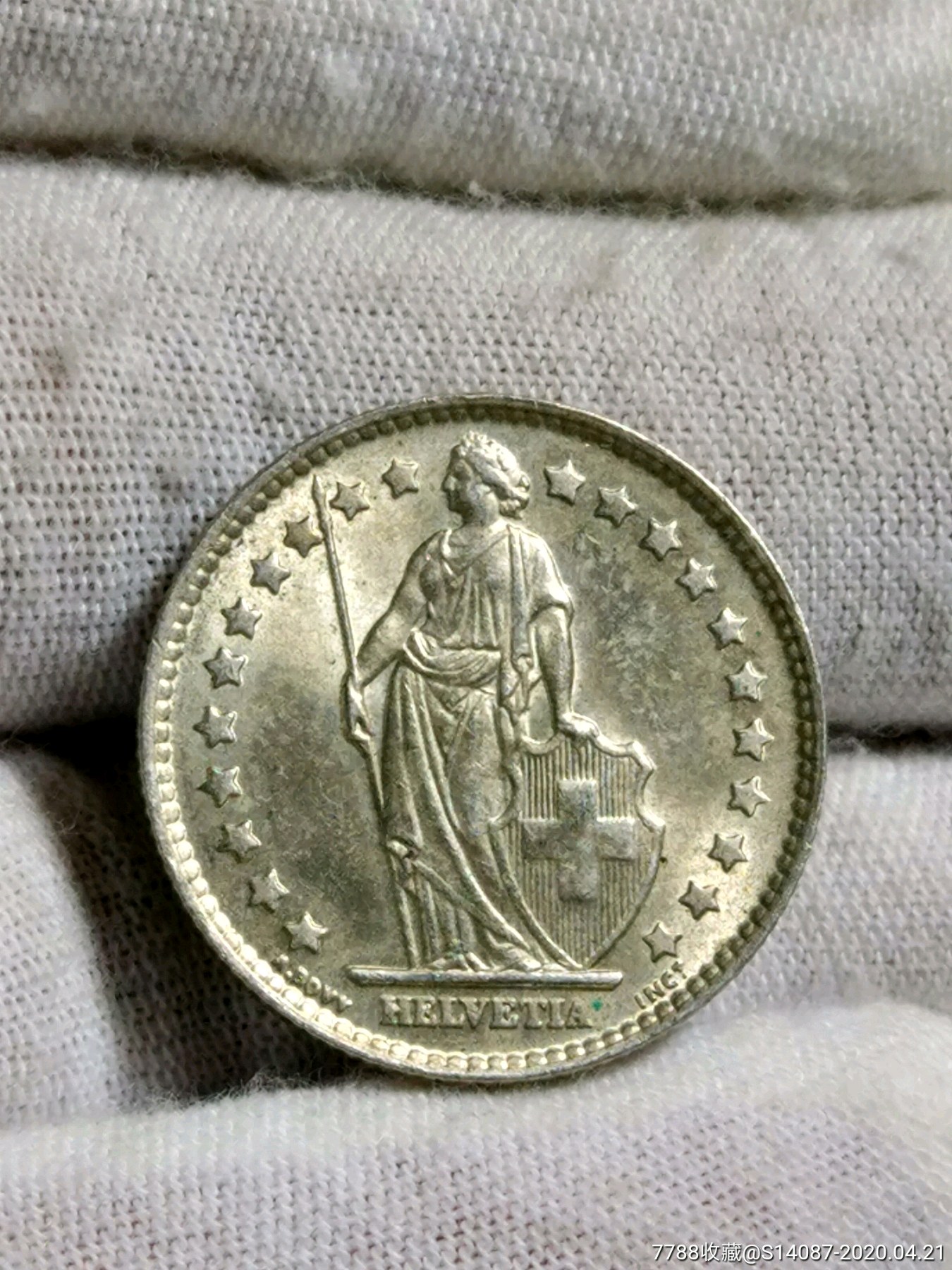 外国银币～1964年1瑞士法郎