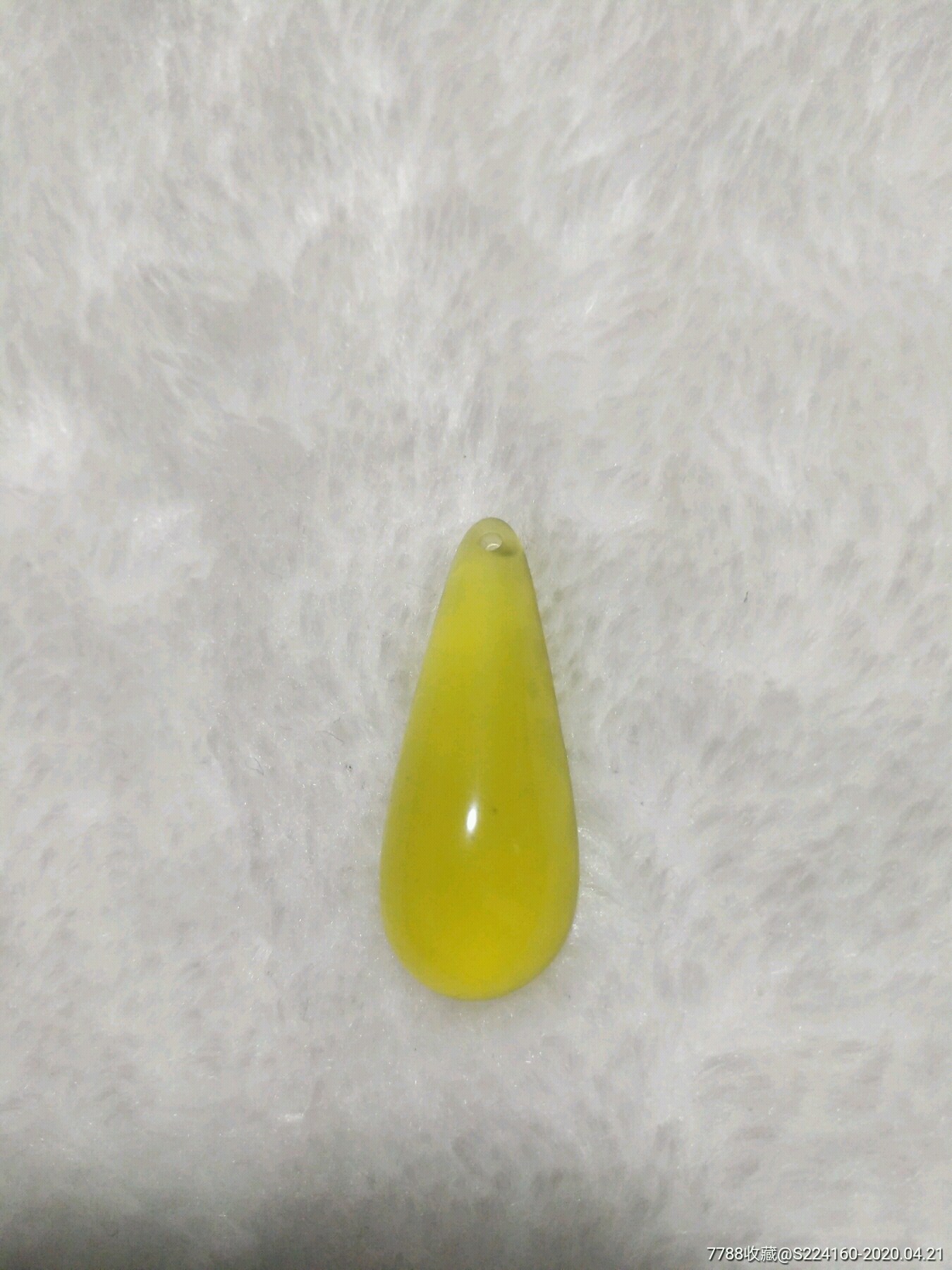 朝鲜玉岫玉挂坠胸坠吊坠《水滴》