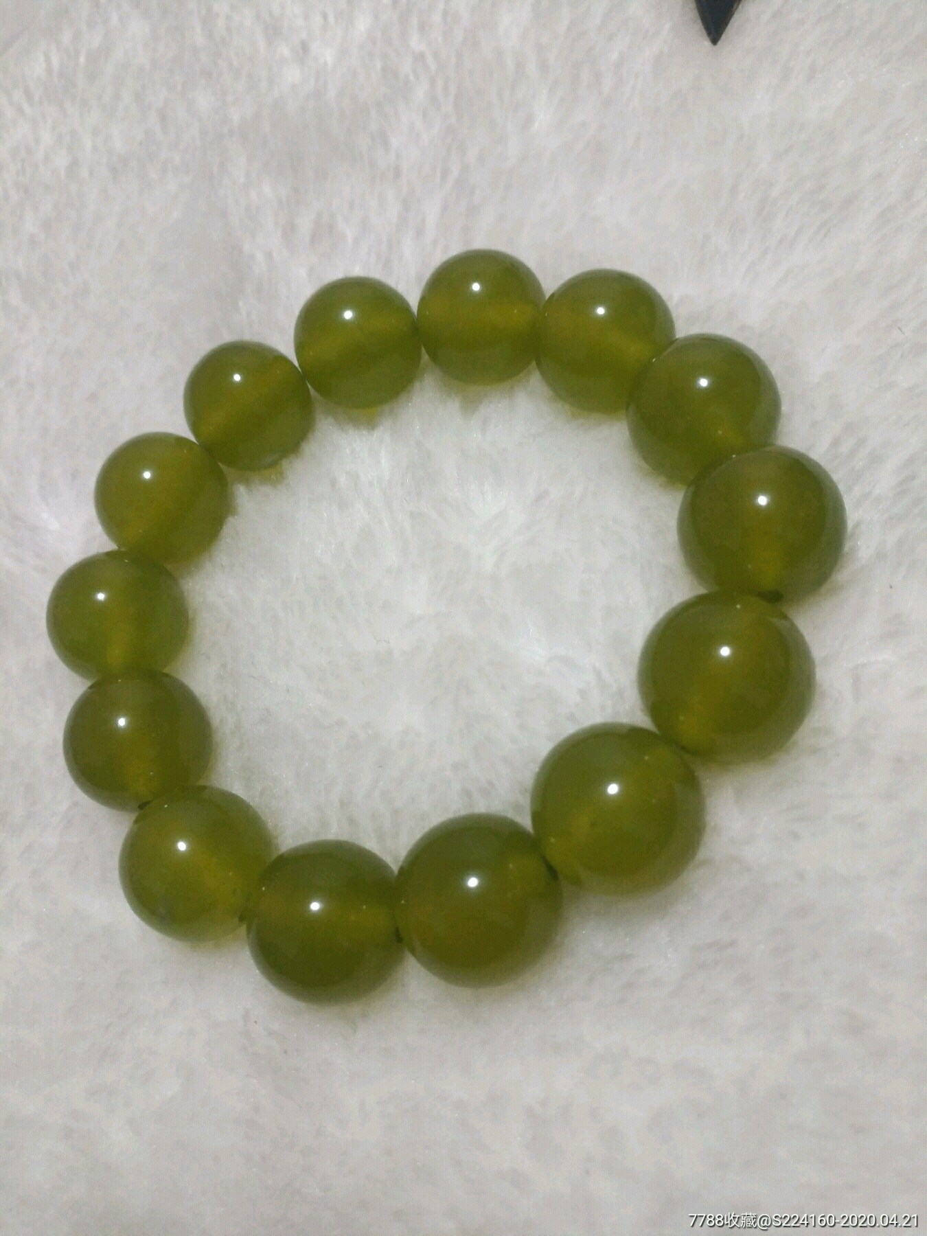 岫玉朝鲜玉手链手串