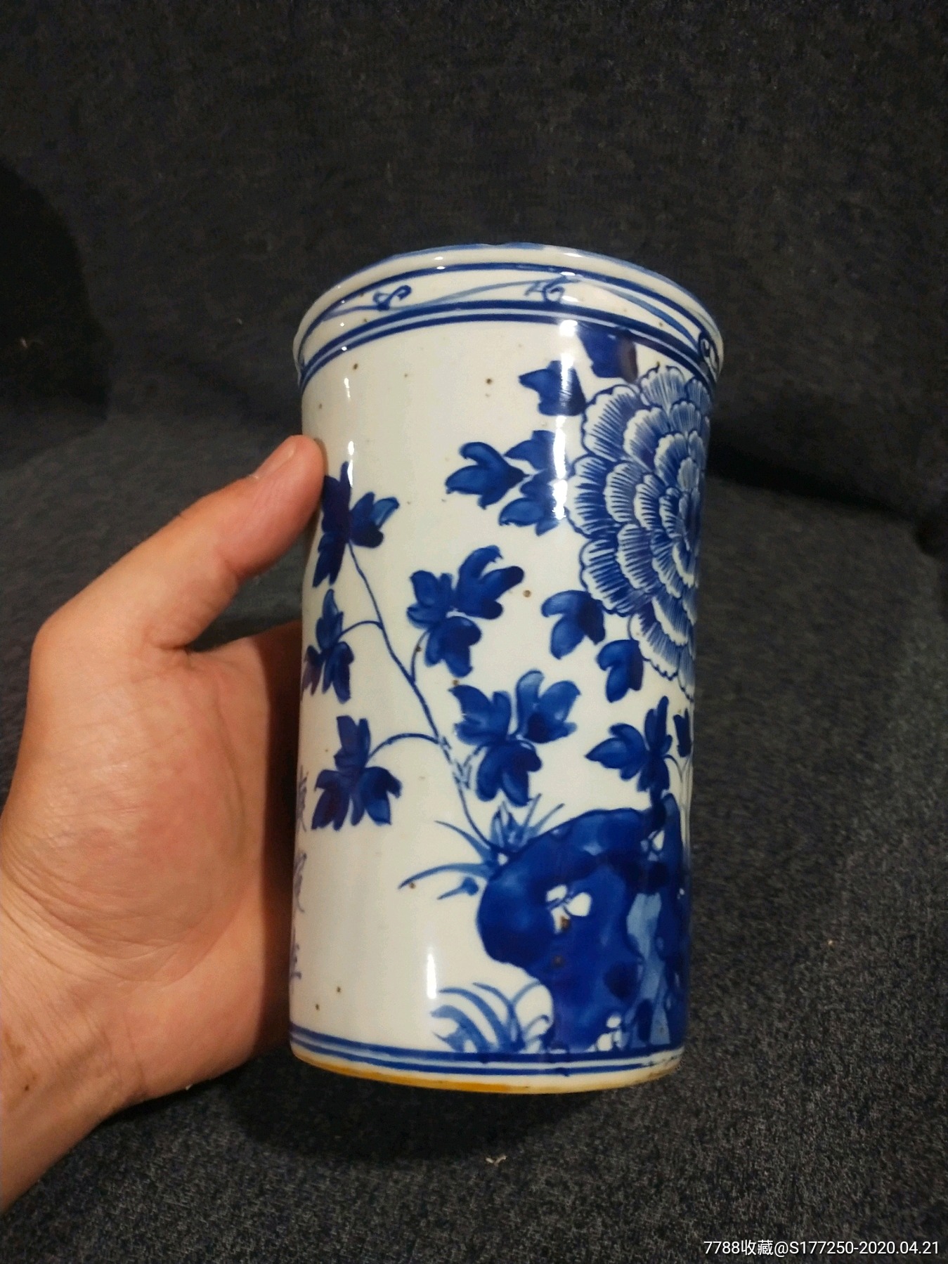 清代青花筷筒如图