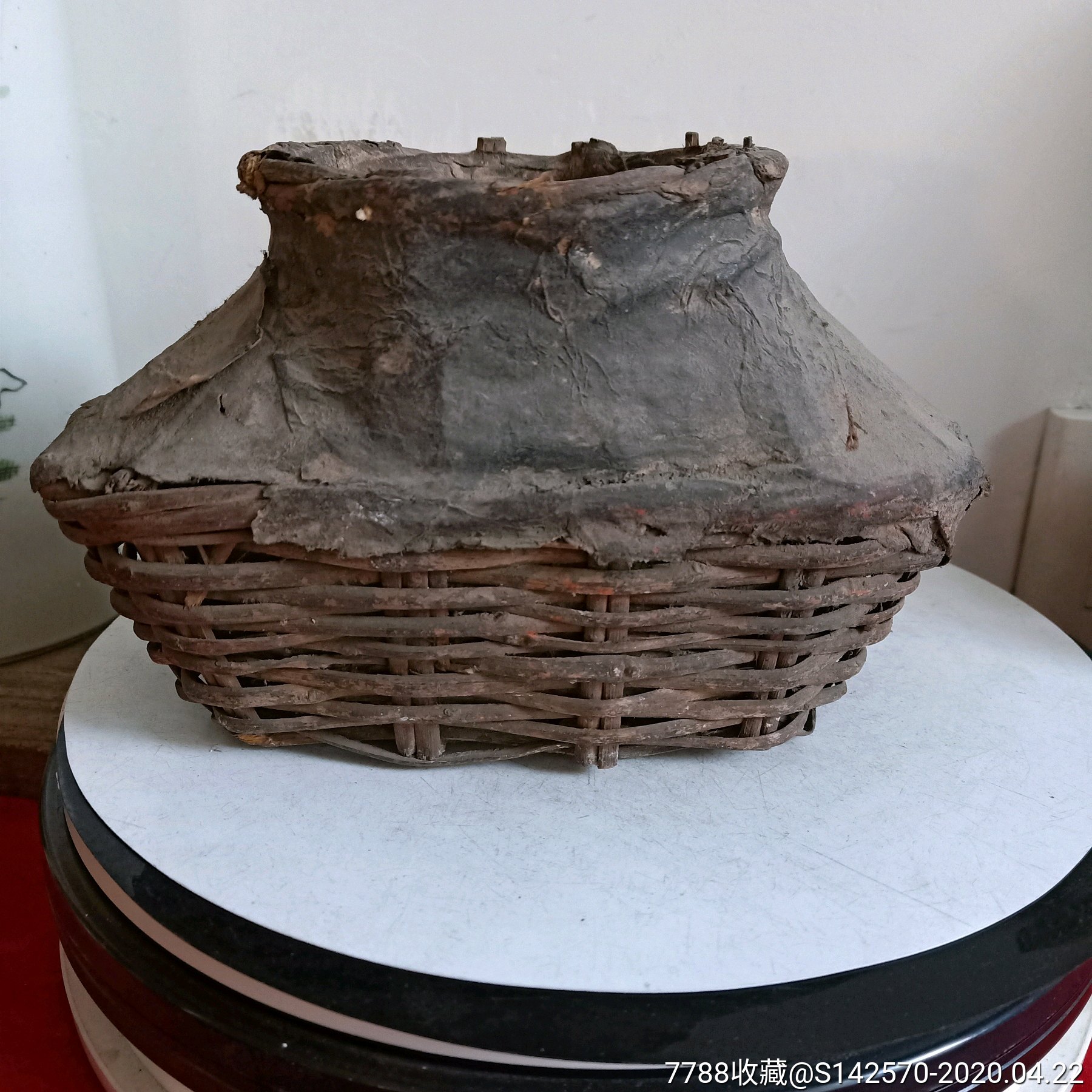 清代民国柳编酒篓子保存还算完整如图保老保真