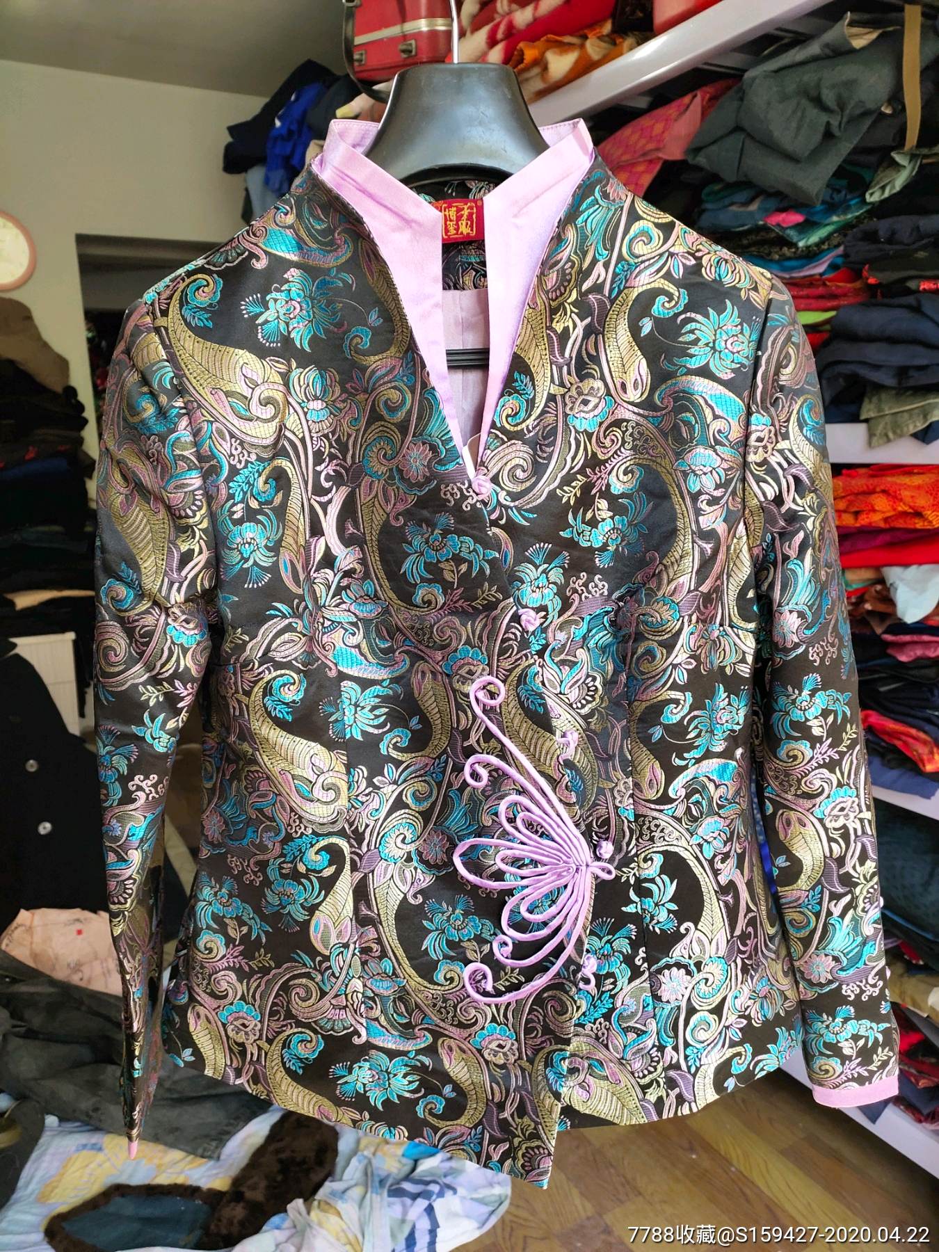 全新中式丝绸上衣