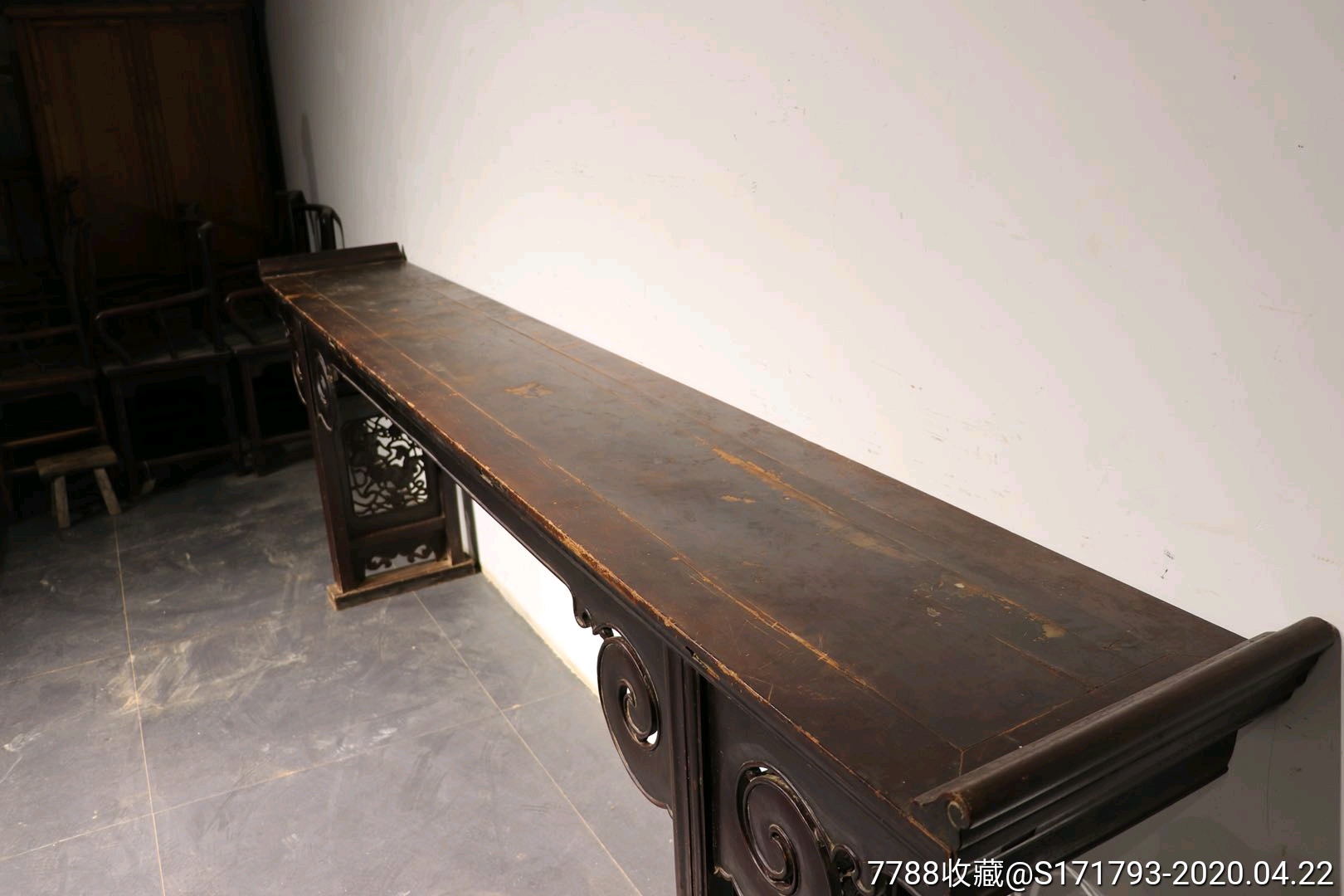 清代,厅堂大案.-木桌/几/案-7788旧家具收藏