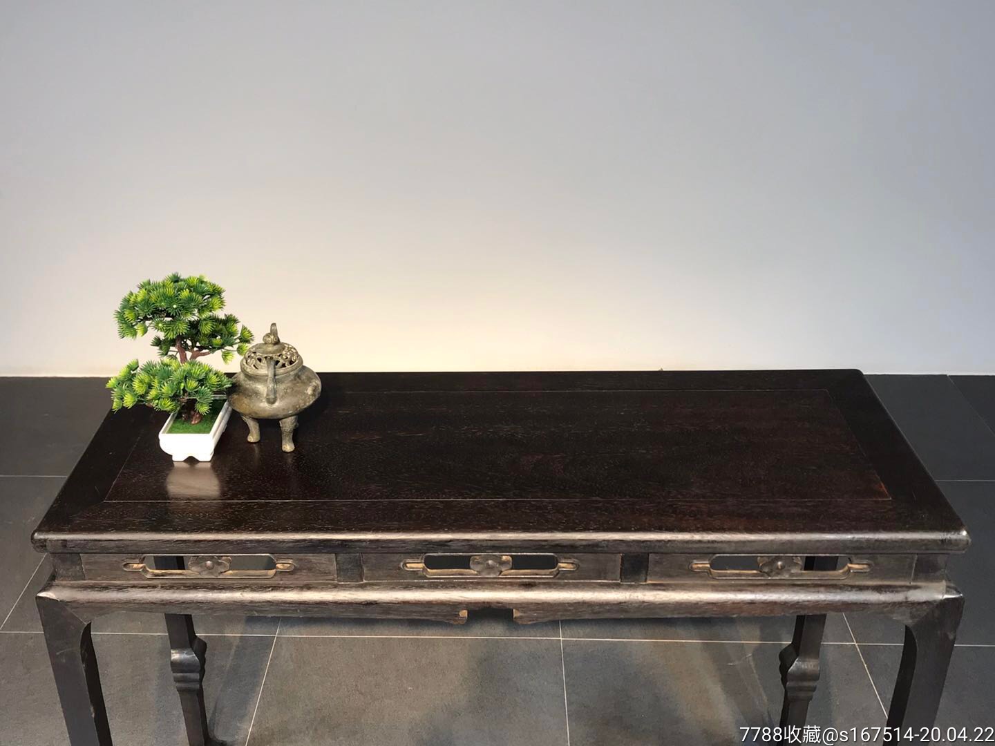 香案檀木长108宽40高80完整牢固可摆放会所茶