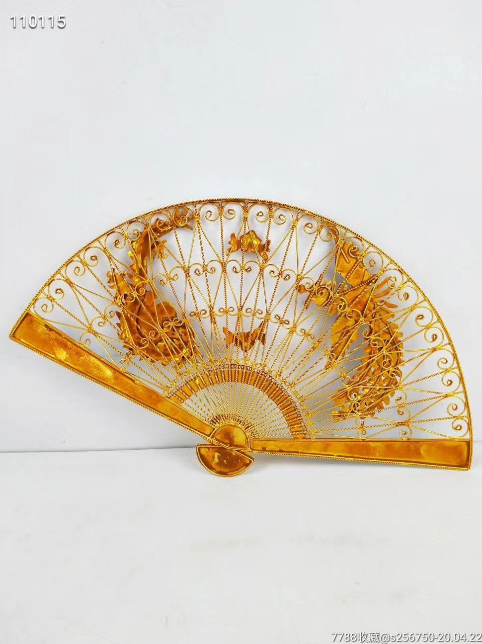 龙凤呈祥金扇子