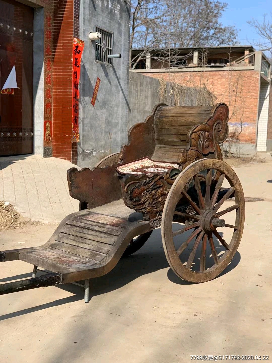 清代,人力,木质,黄包车