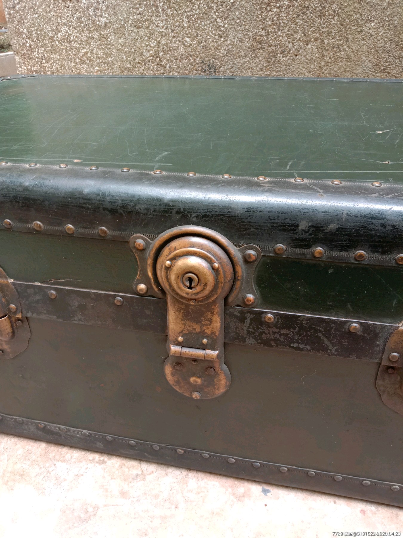 民国二战抗战时期军官用大旅行箱物资箱滇西抗战遗留罕见