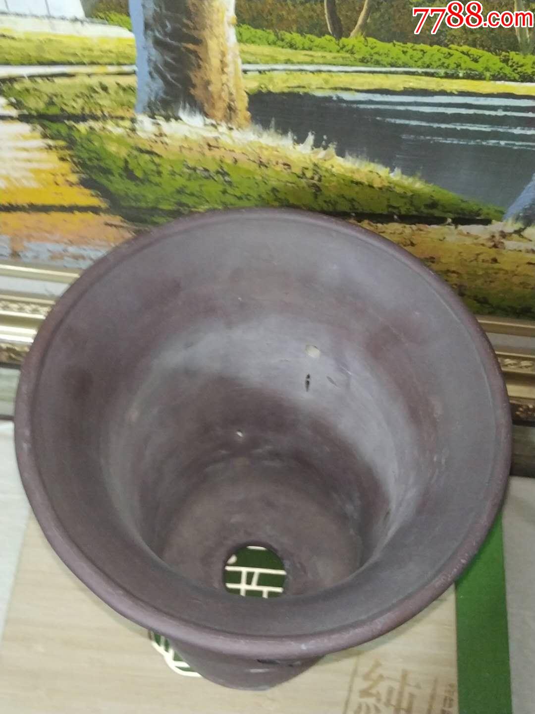 八*十年代王力制陶紫砂花盆