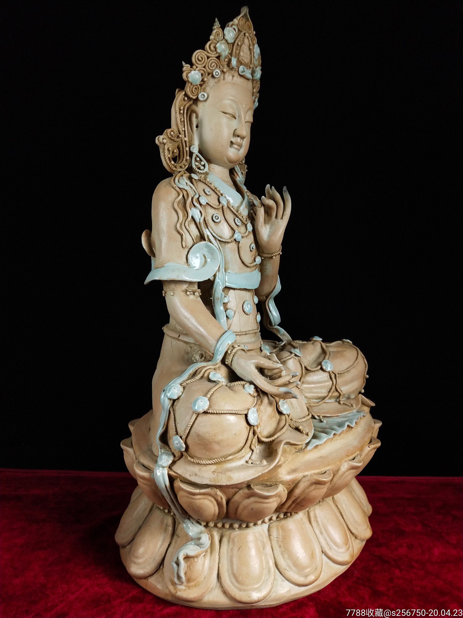 瓷菩萨像一尊,佛像/造像【韩掌柜啊】_第5张_7788佛像