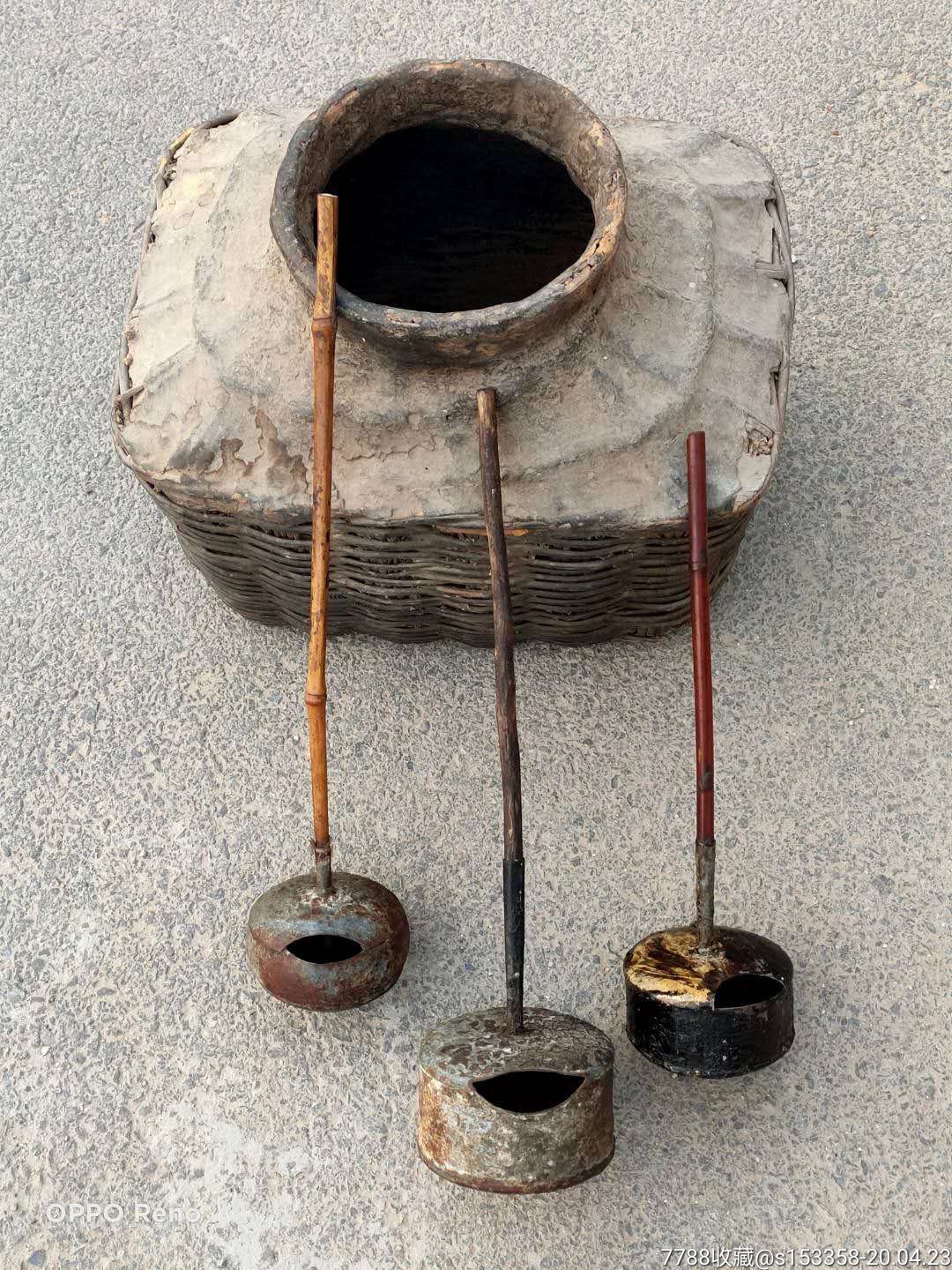 民俗物件……油篓油壶一套