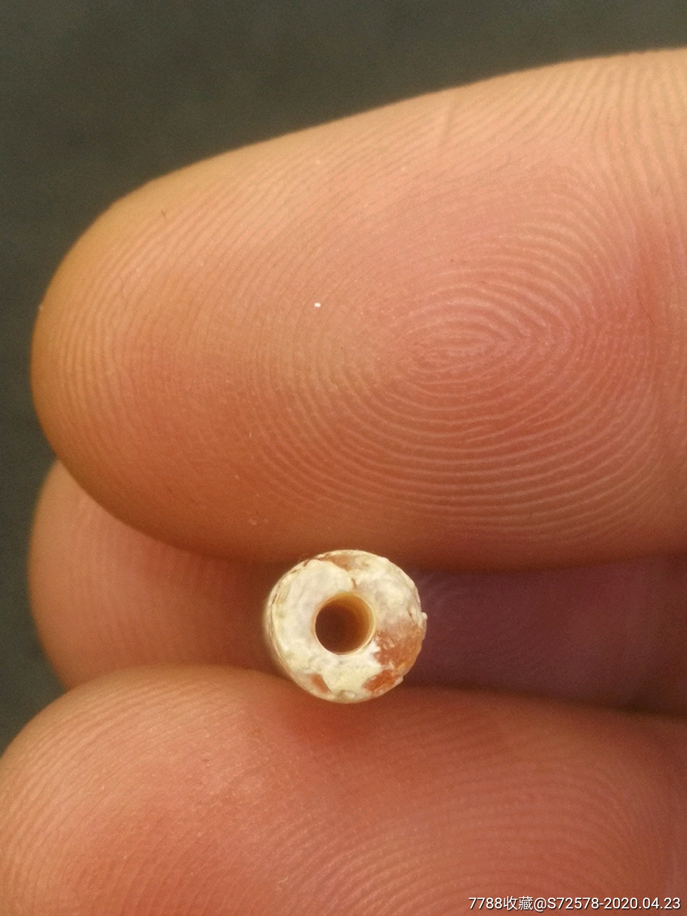 千年灰皮玛瑙管珠