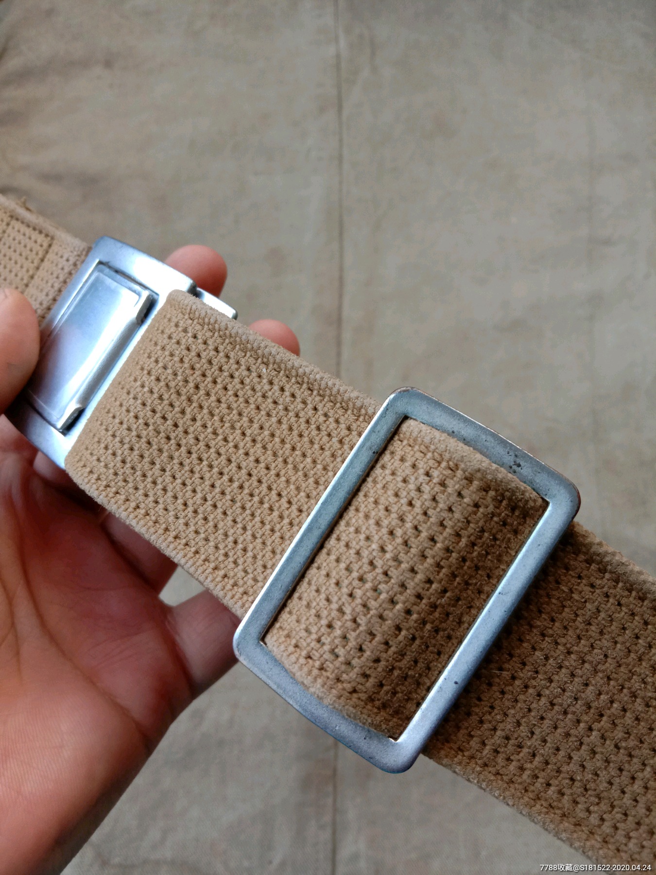 65式六五式陆空士兵老腰带帆布腰带线腰带怀旧收藏老物件