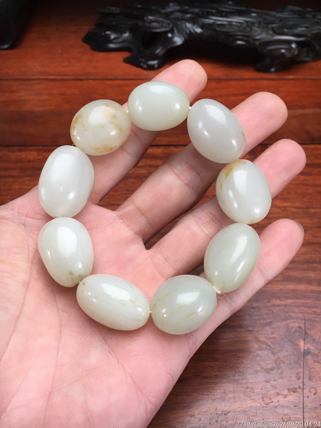 新疆和田玉籽料随形手串手链