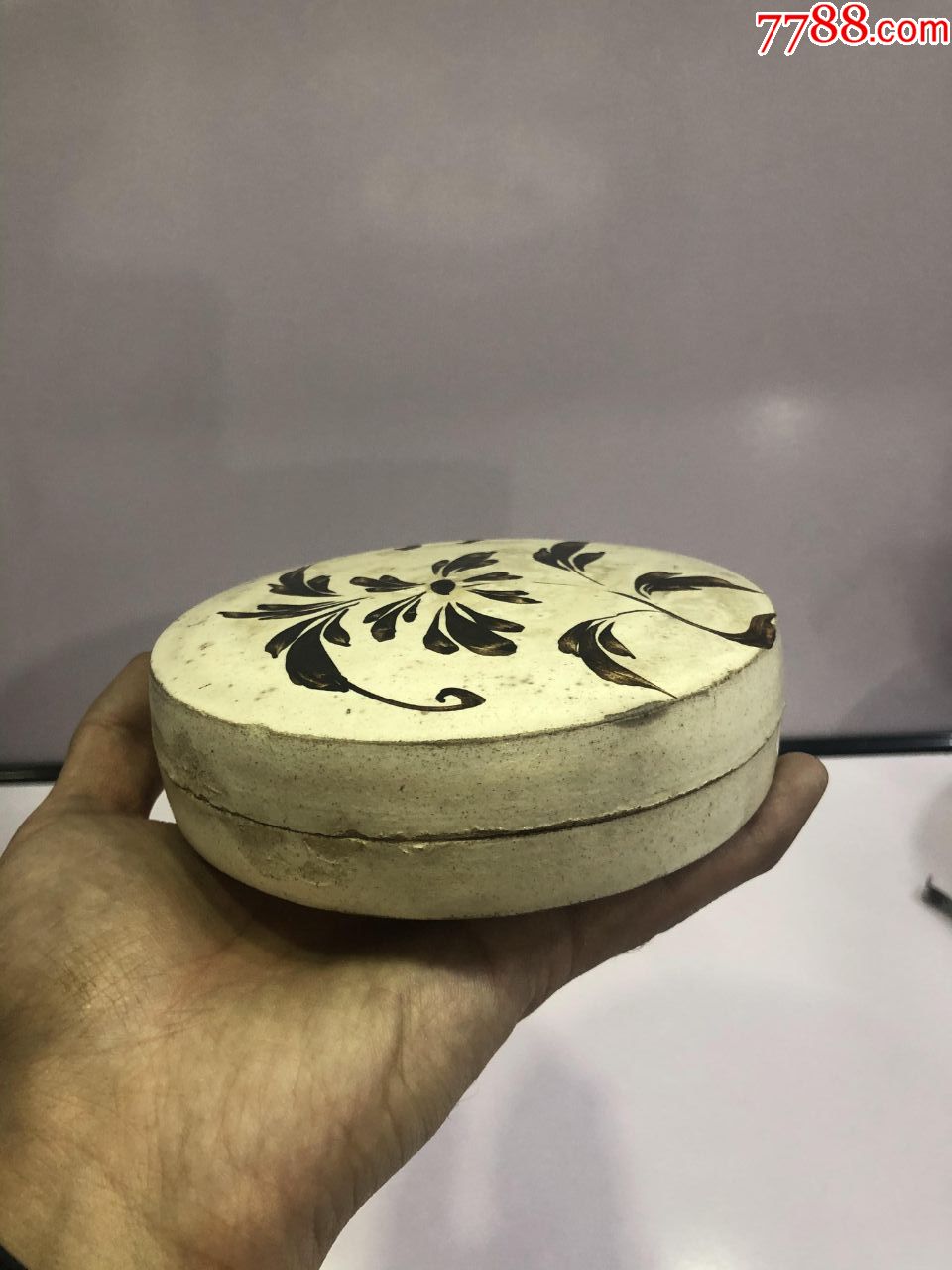 现代仿品磁州窑粉盒