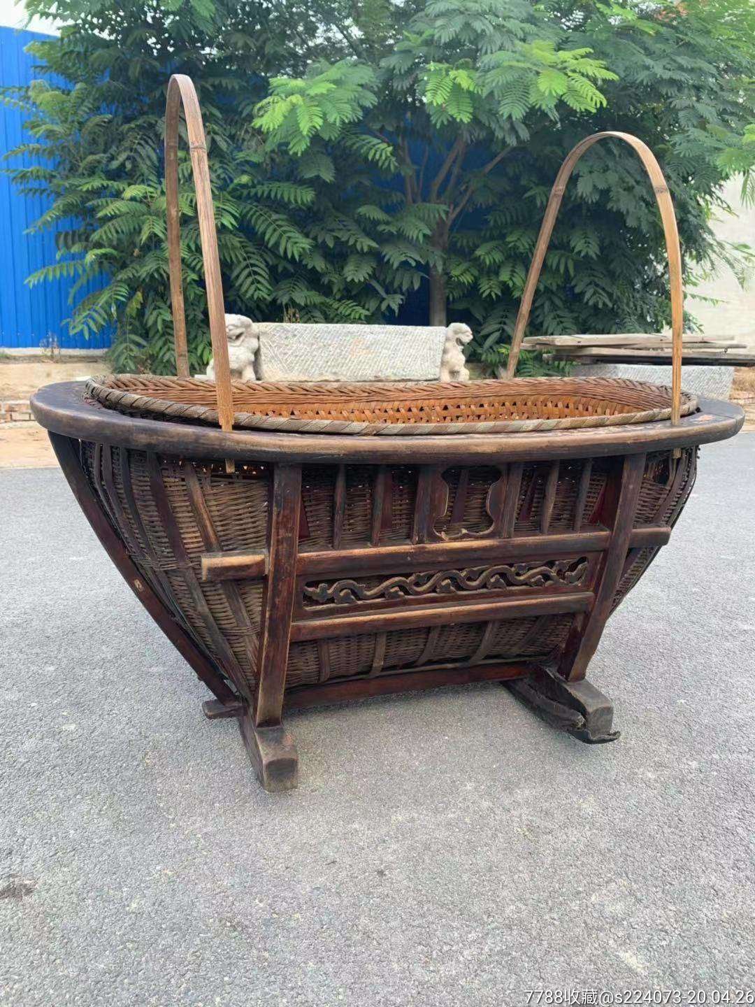 民国紫竹摇篮,保存完整,一流品相,全品包老