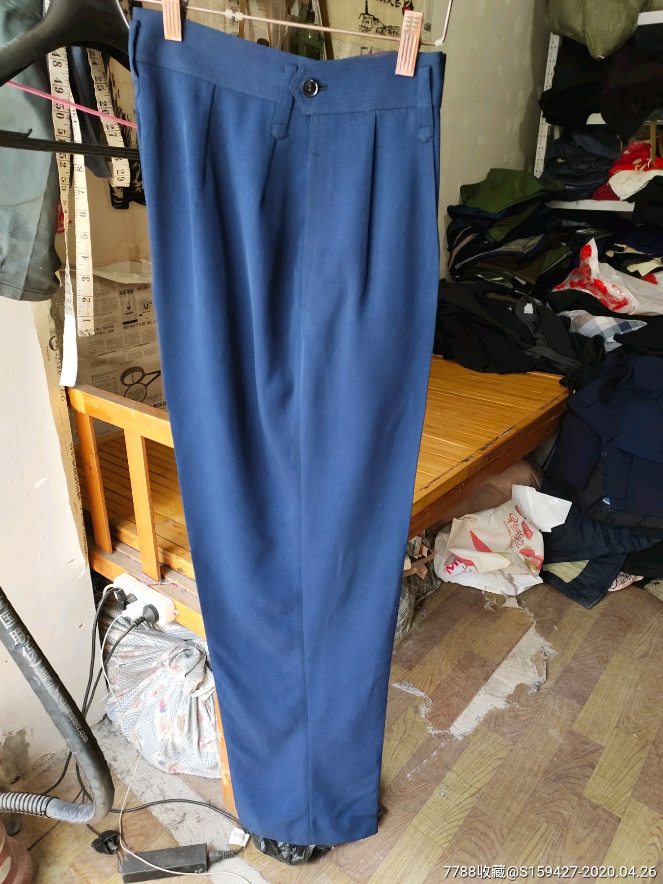 老式纯旁开门裤子