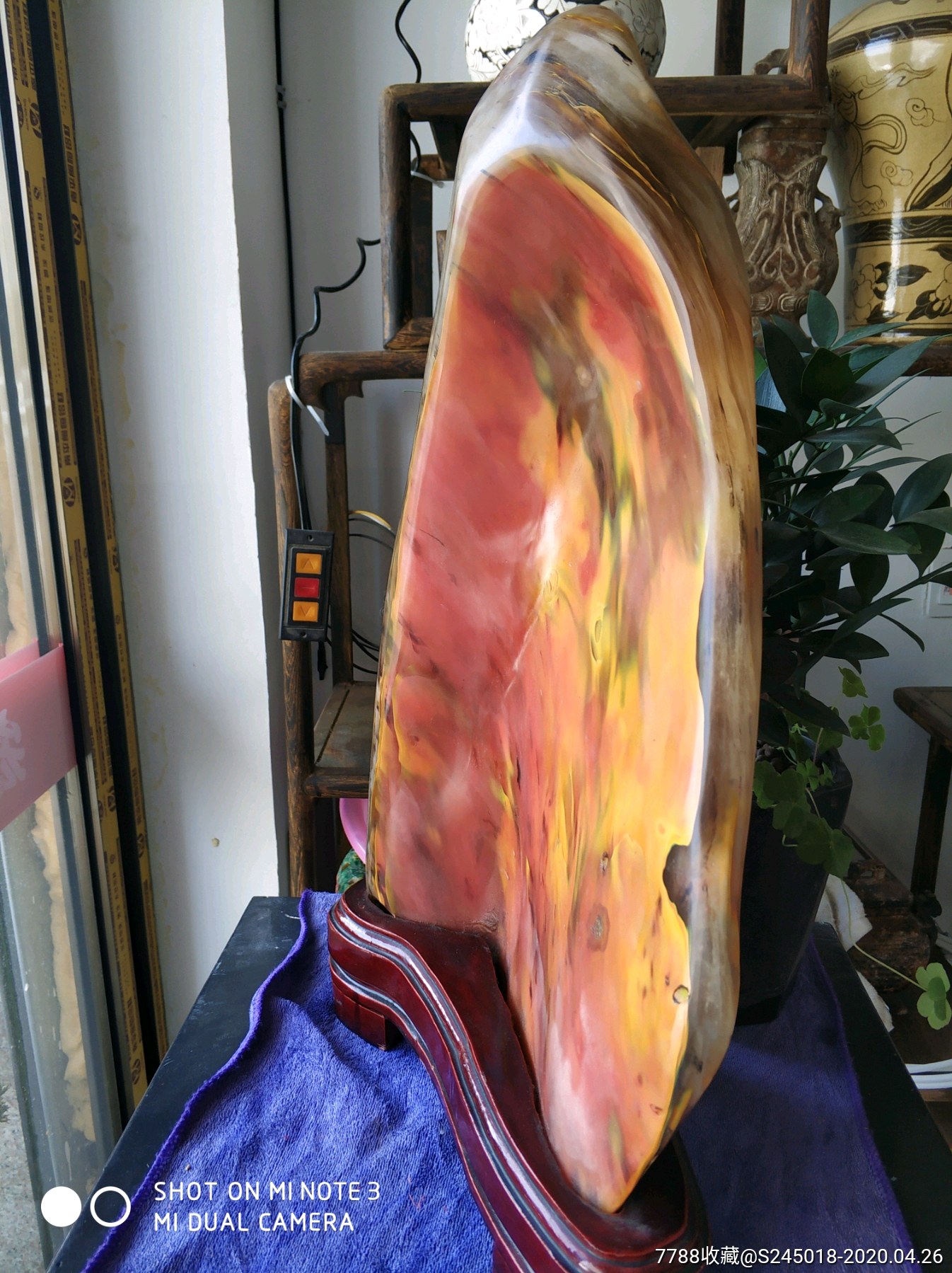 天然五彩玉石摆件