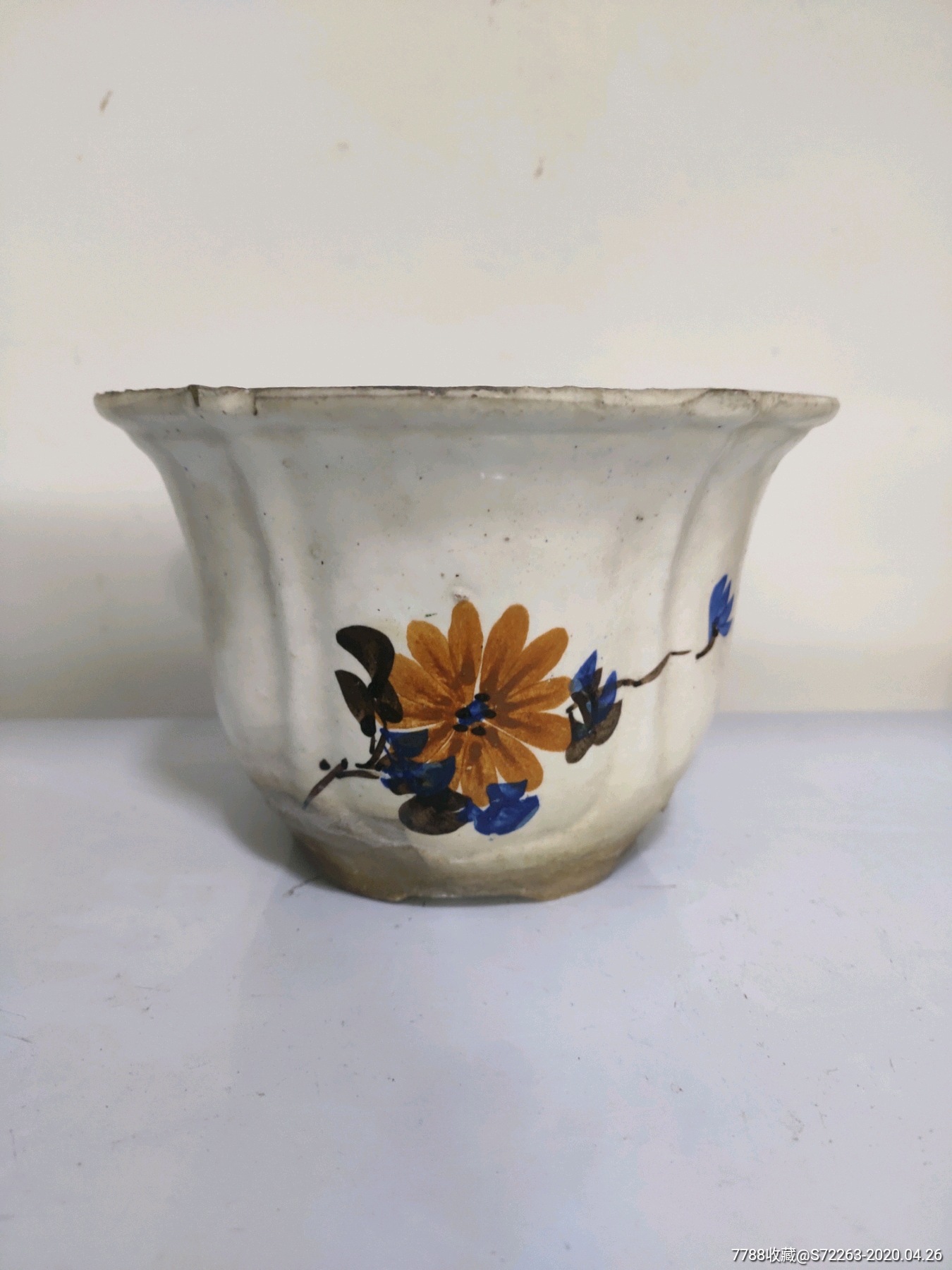 民国紫砂陶花盆