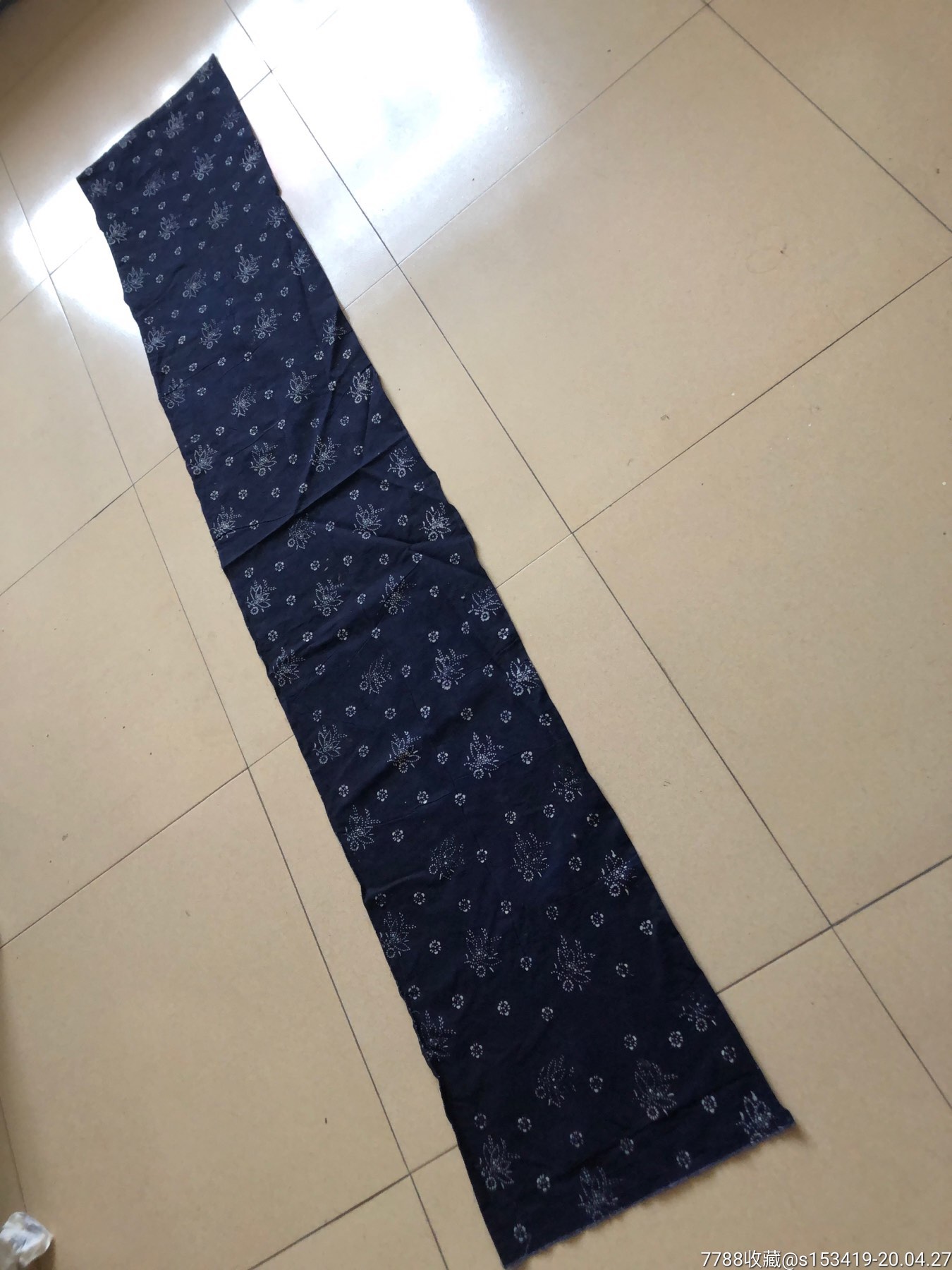 蓝色印花布百年老物件包老包邮一线货源按图发货!