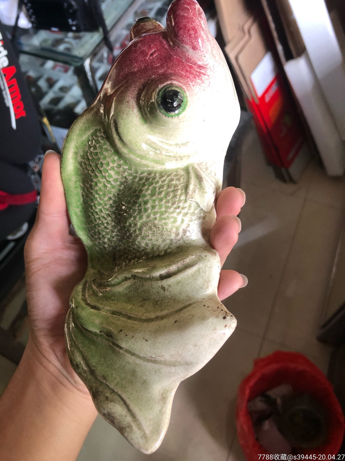 民国枫溪窑金鱼挂壁