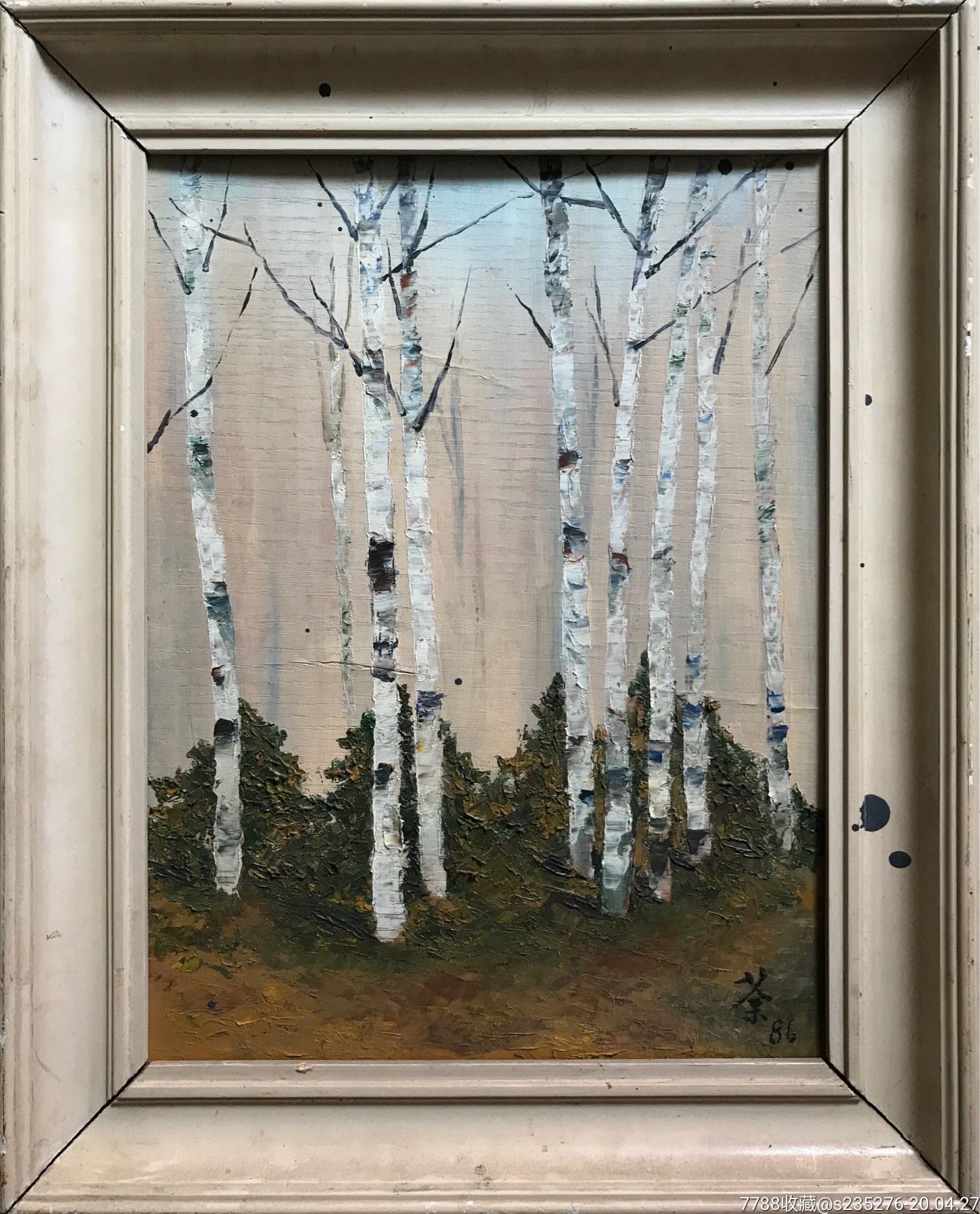 木板油画作品a43