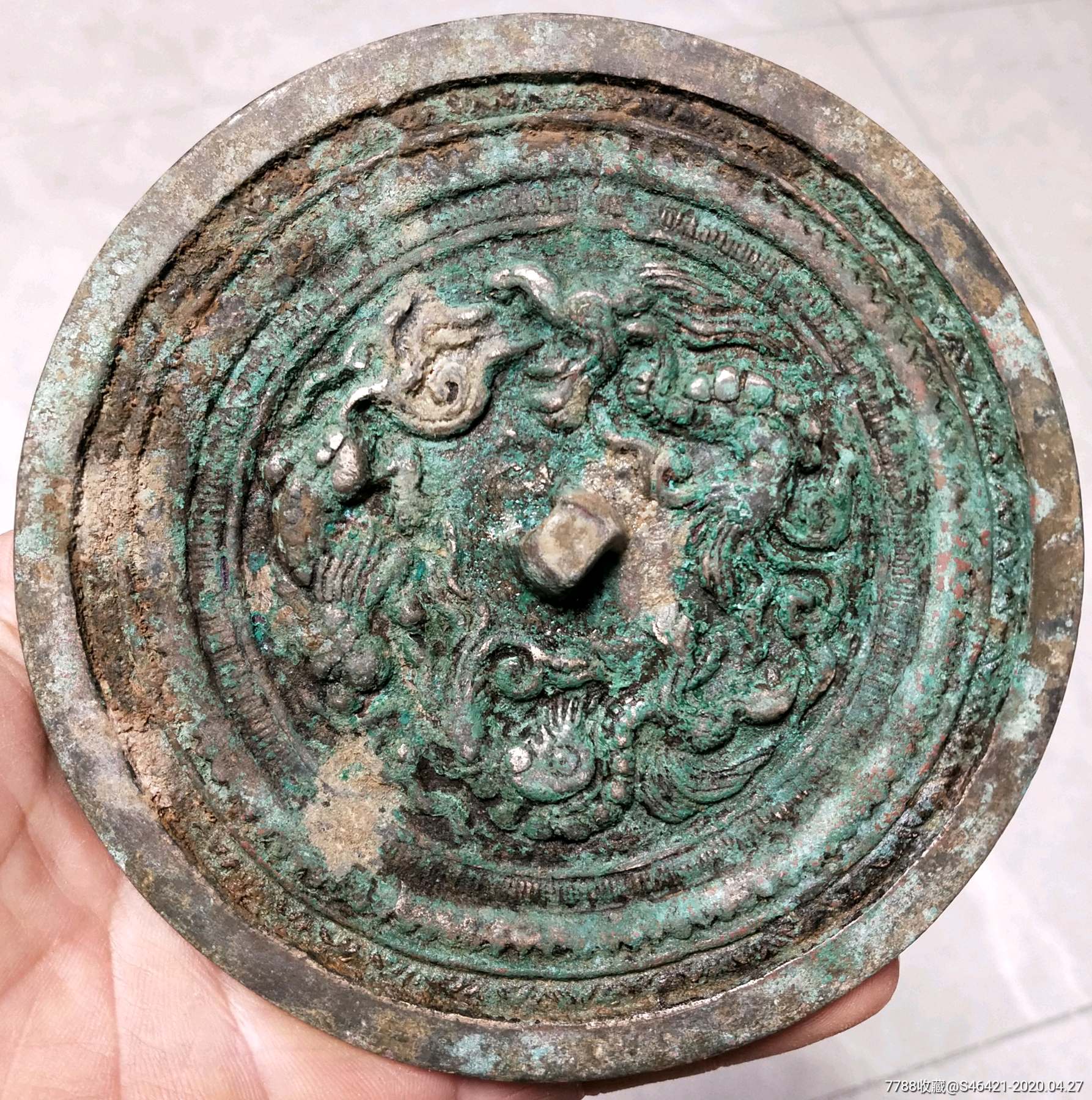 龙凤镜,铜镜_第1张_7788铜镜收藏