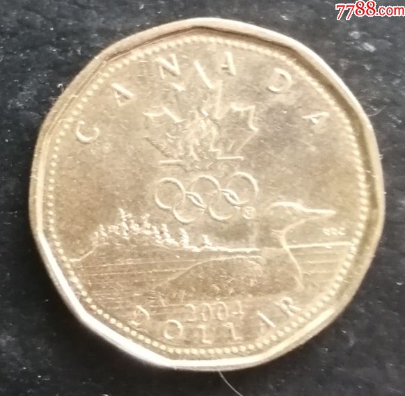 加拿大1元雅典奥运会2004伊丽莎白二世女王