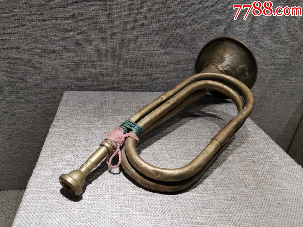 红色收藏50年代解放时期老物件铜质军号冲锋号适用爱国教育展览