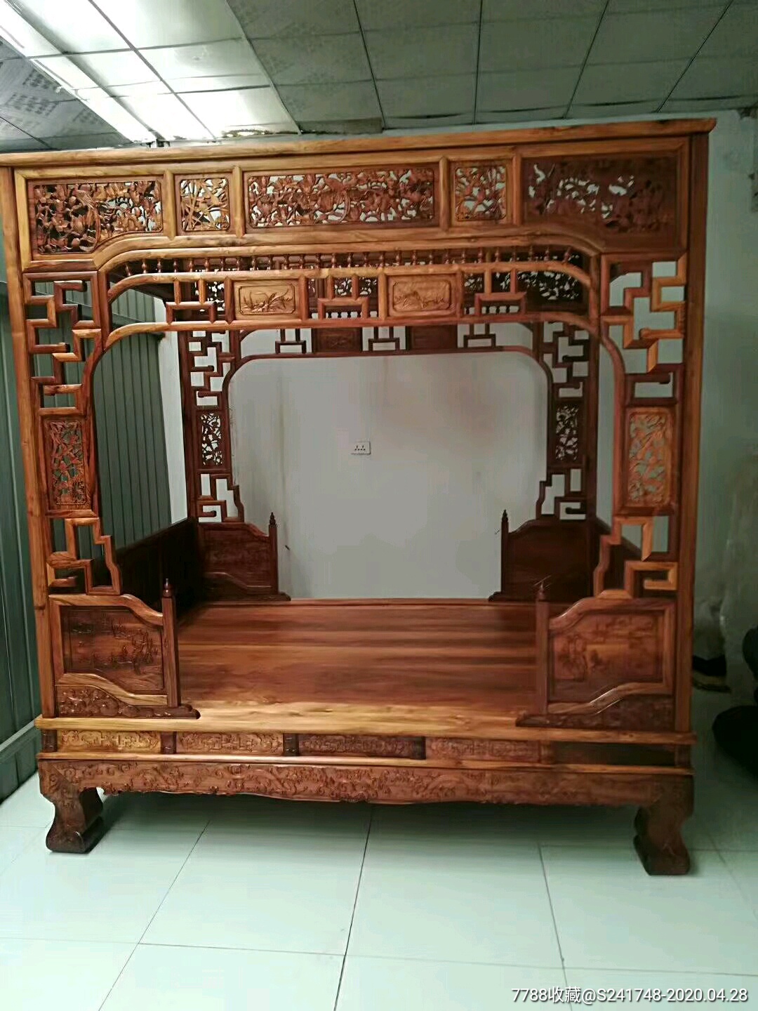 黄花梨架子床-价格:65000元-se72672067-木床/木榻-零售-7788收藏