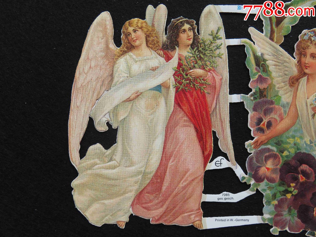 会山书院}21#欧洲维多利亚风23*16厘米浮雕镂空模切手账专用-女孩天使