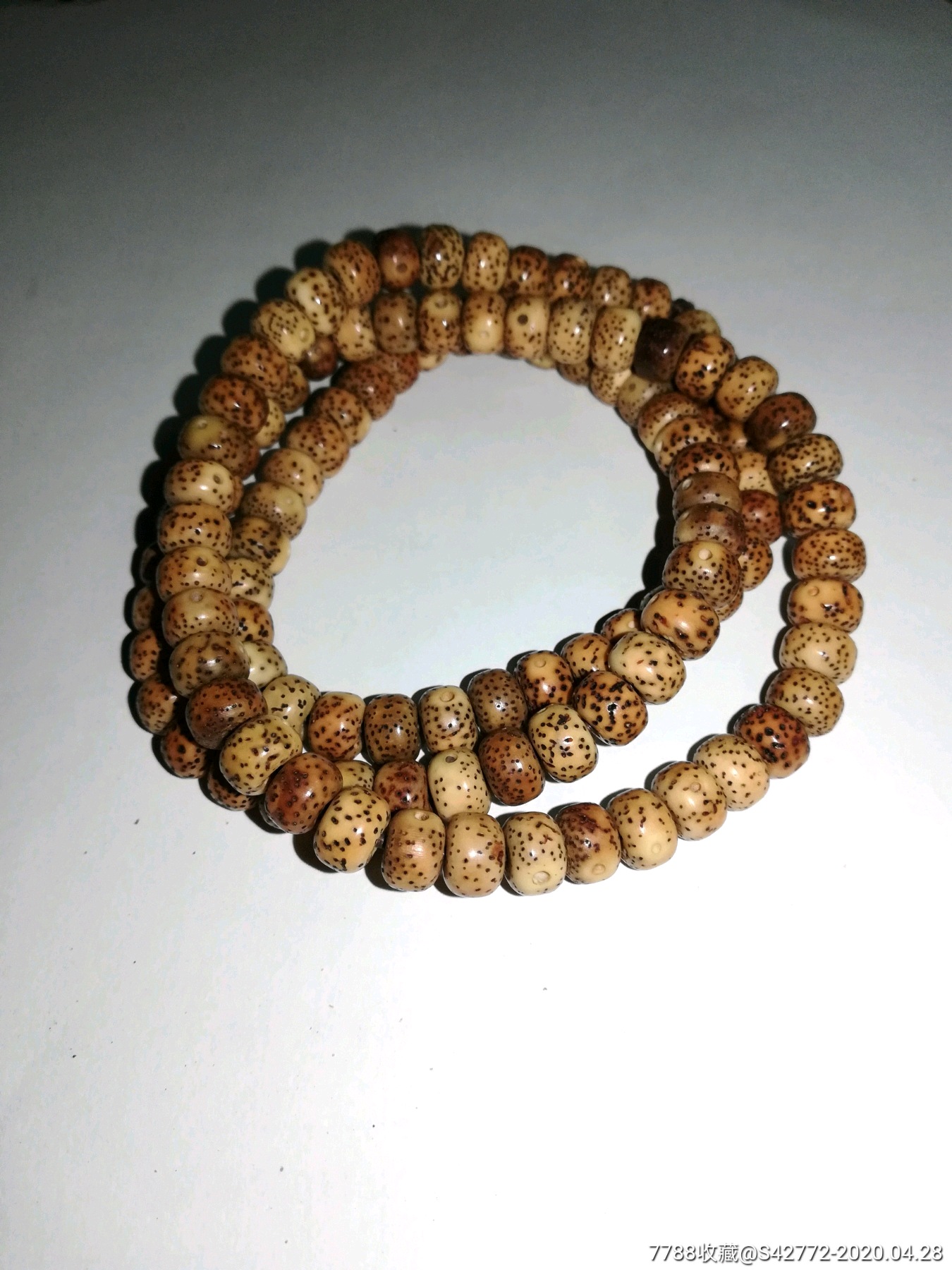 星月菩提花色108颗手串包邮