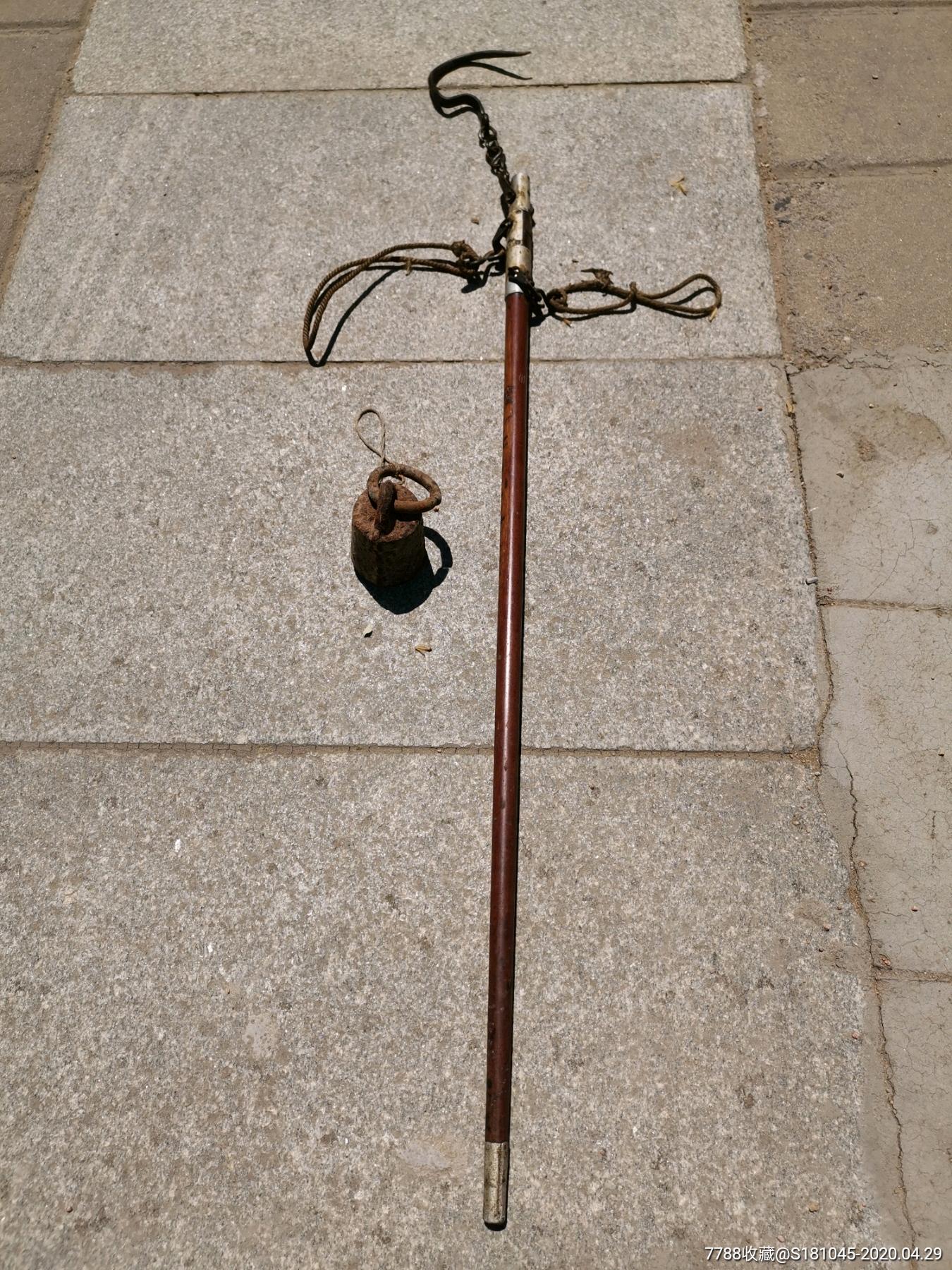 一流包浆皮壳的枣木称杆一根