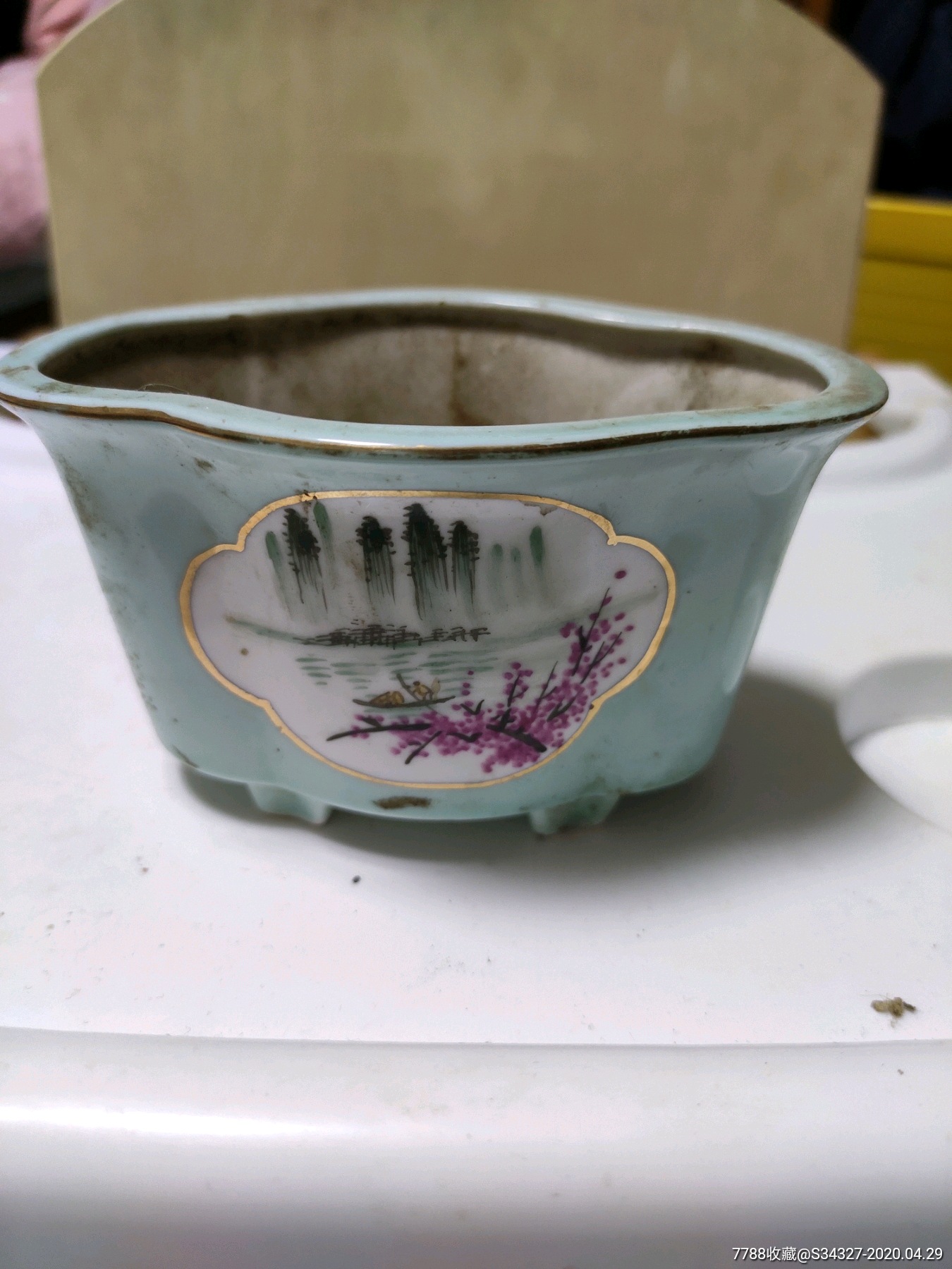 瓷小花盆_价格80.0000元_第1张_7788收藏__收藏热线