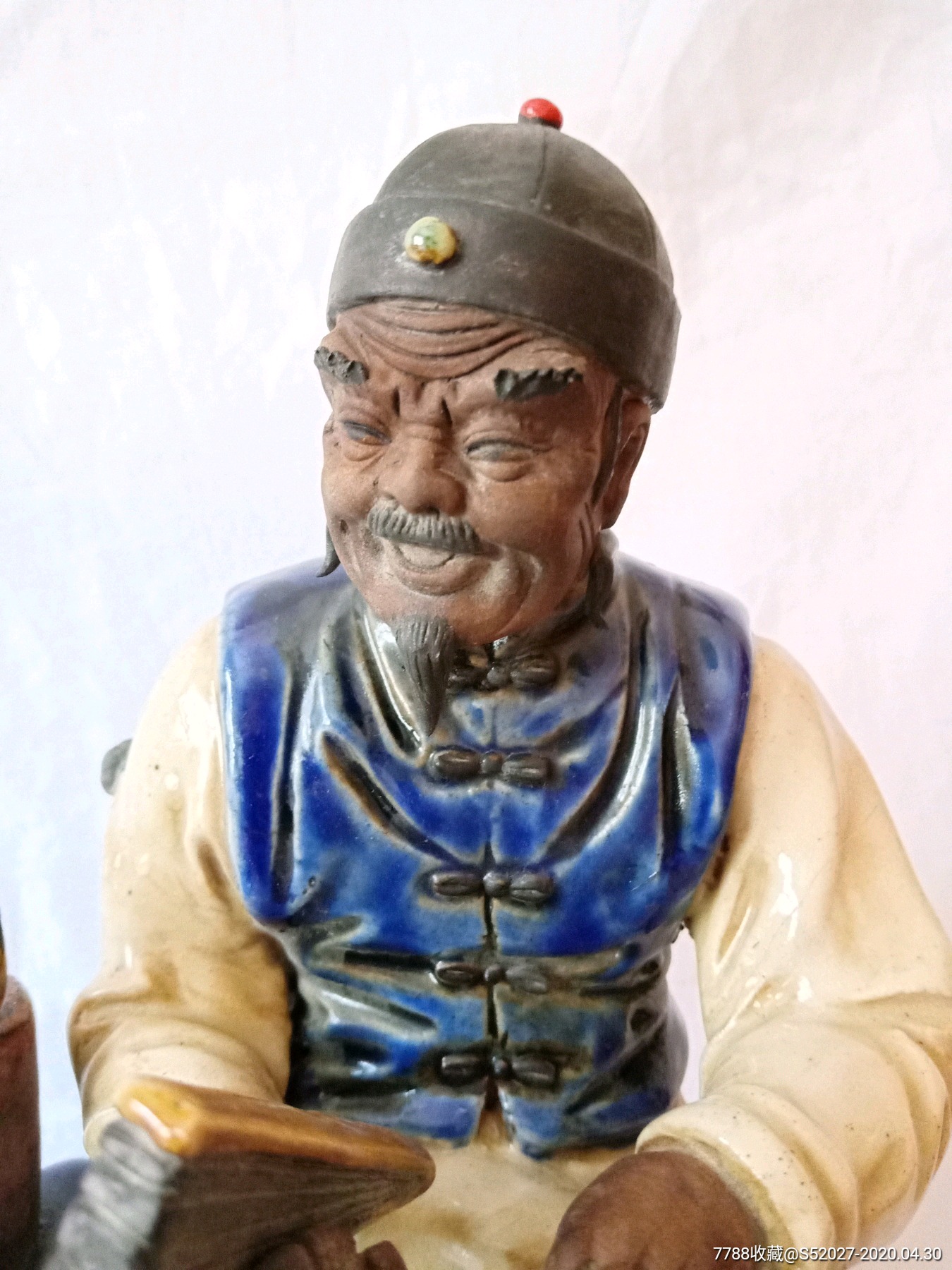 石湾窑课子图瓷塑.长32厘米,高25厘米.-雕塑瓷/瓷雕-7788收藏