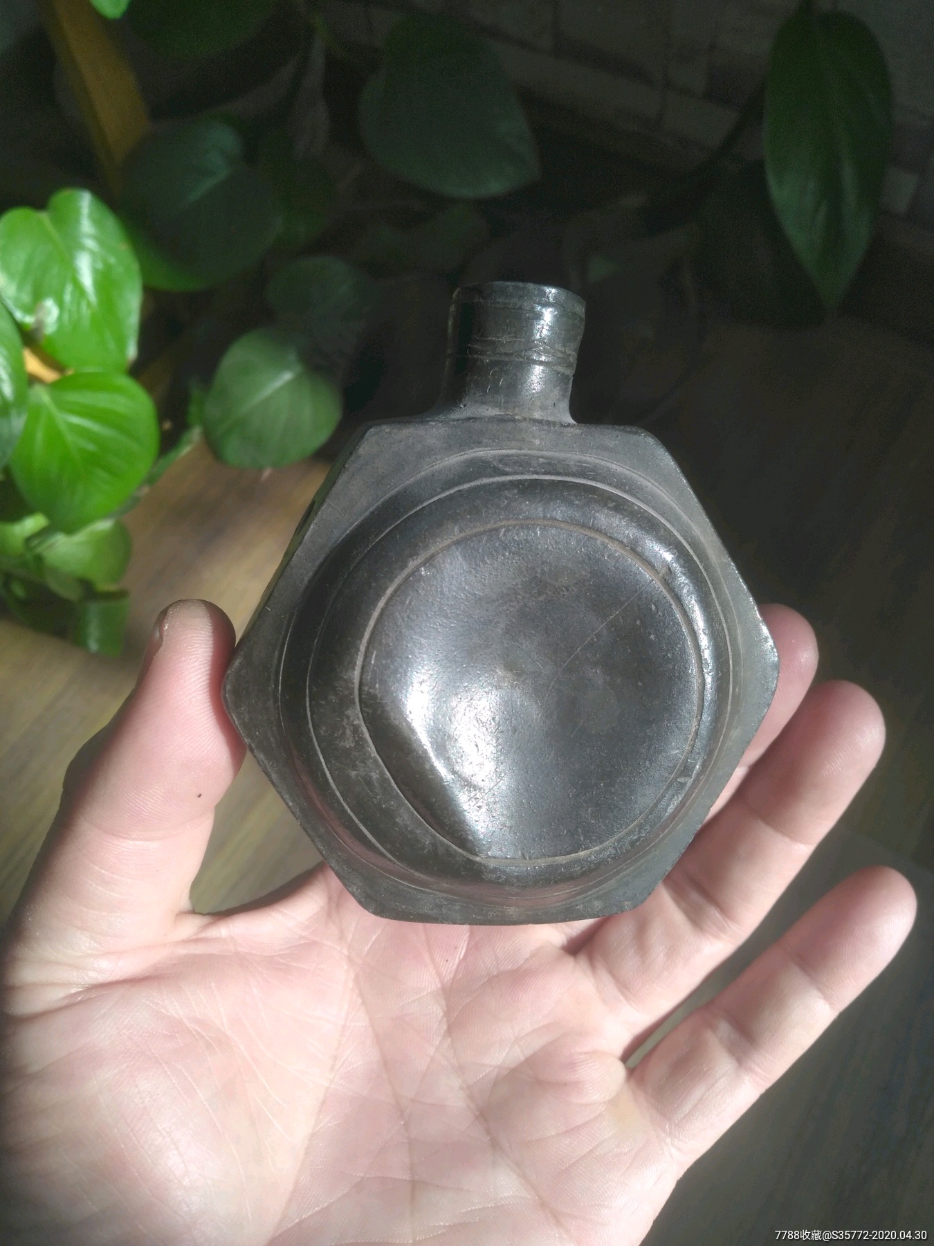 清代锡壶,品相不好了