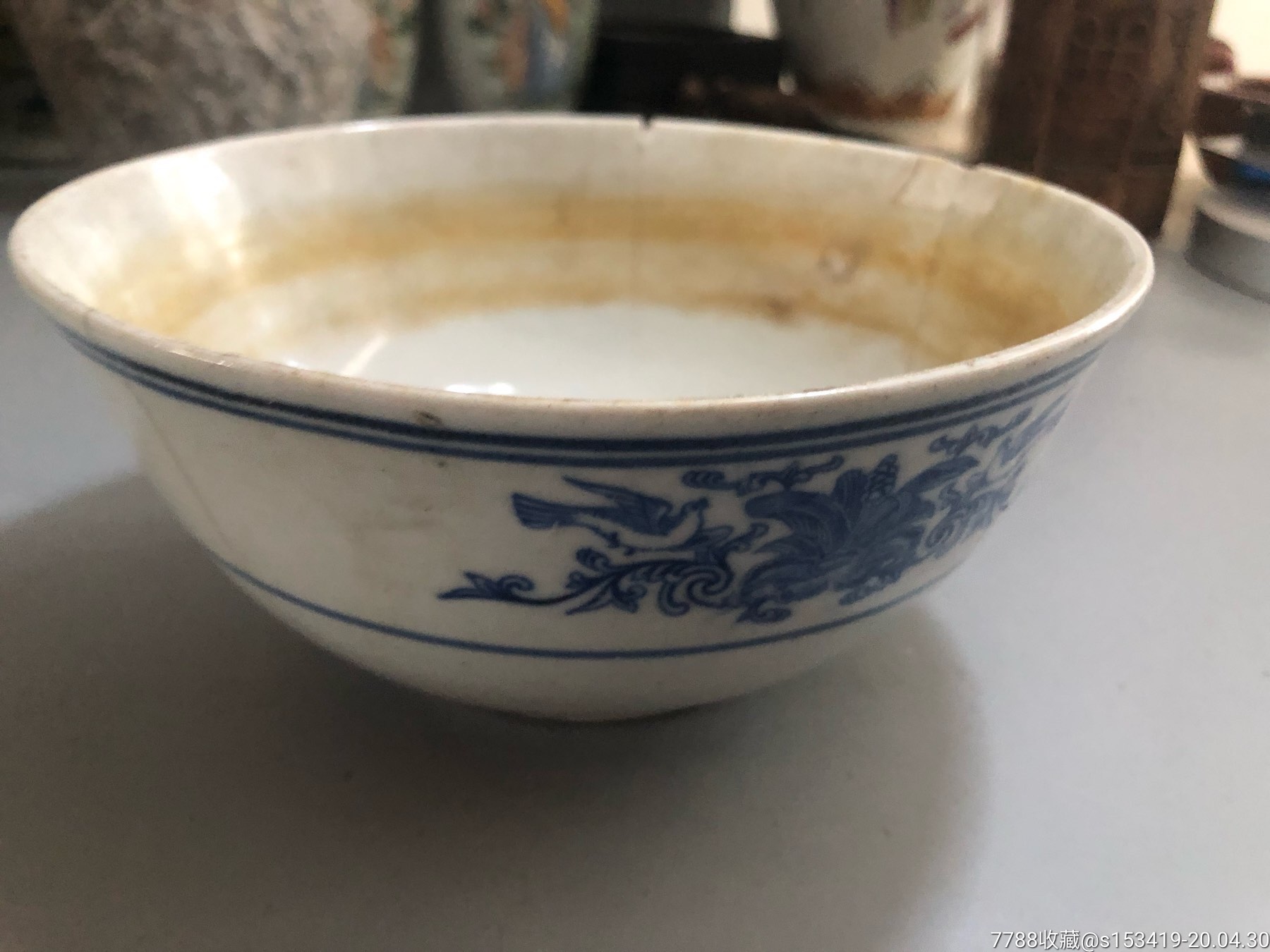 首页 零售 碗/盘/碟 >> 民国青花大碗惜残卖个稀罕包老包邮