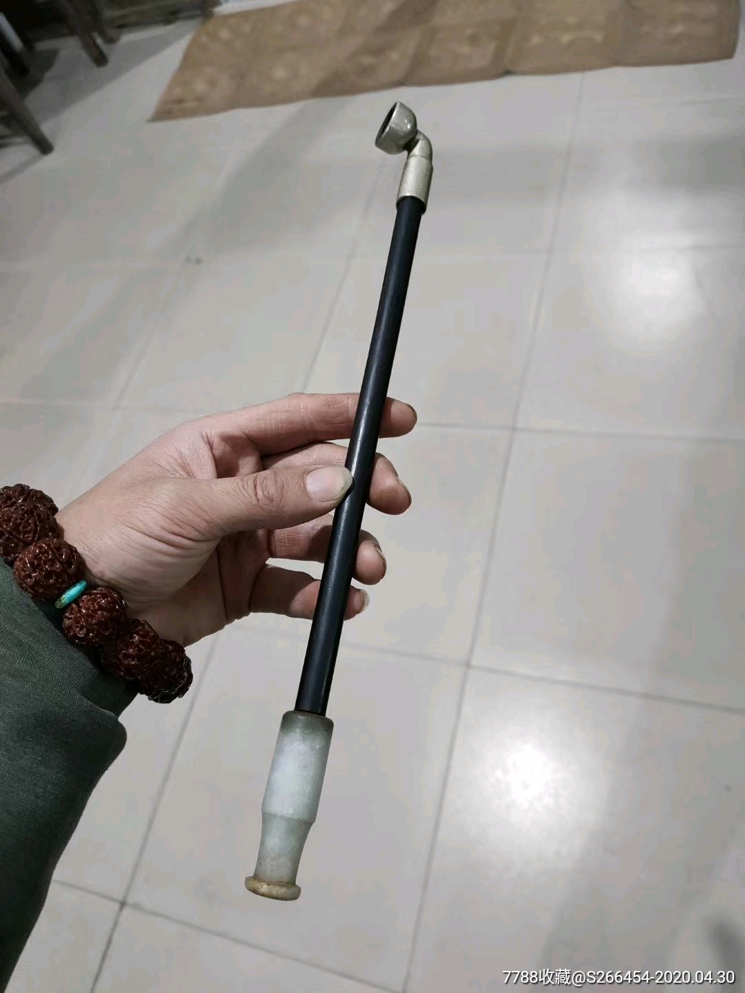 翡翠老烟袋一杆