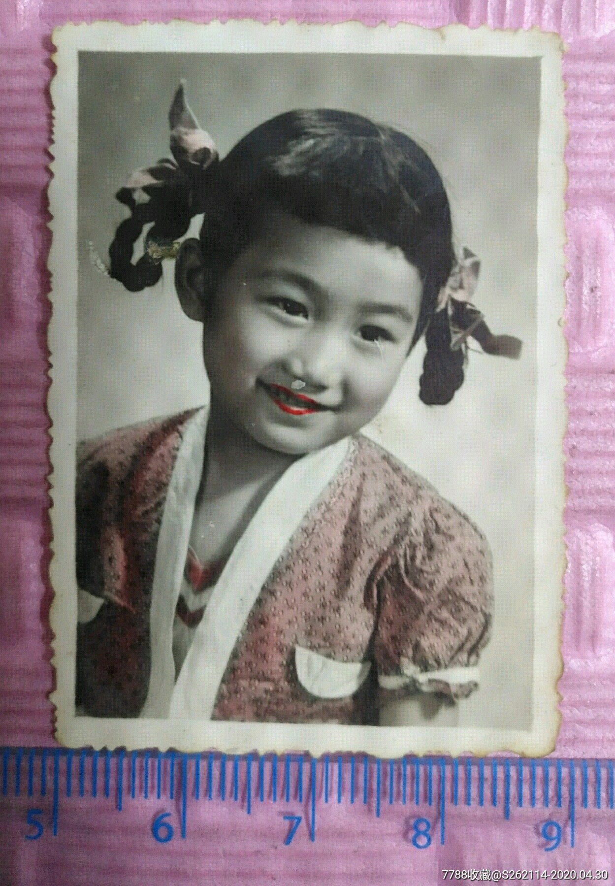 大约五六十年代上色儿童照片