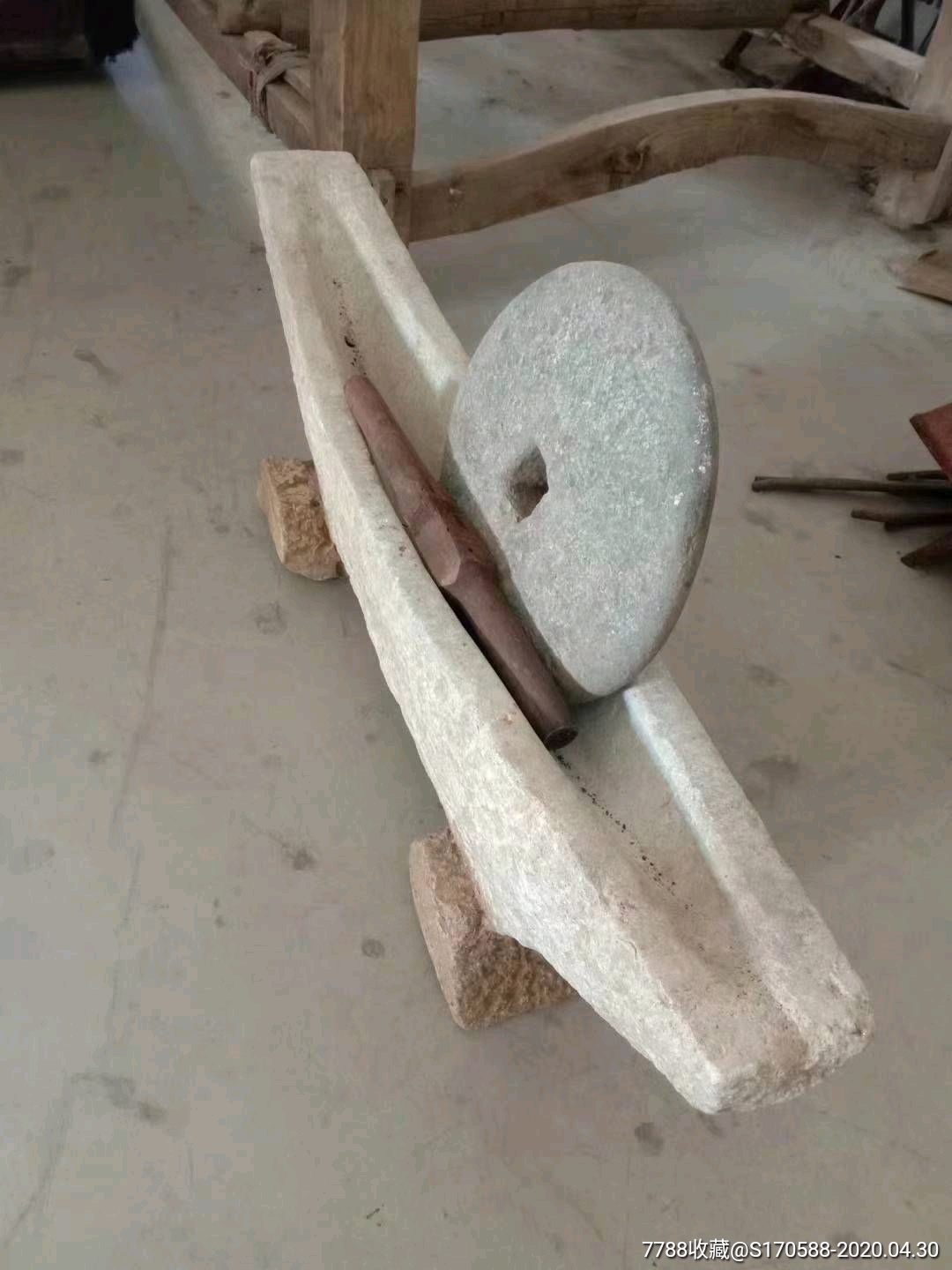 清代青石药捻子老中医救死扶伤制药老工具使用包浆浓厚保存完整全品