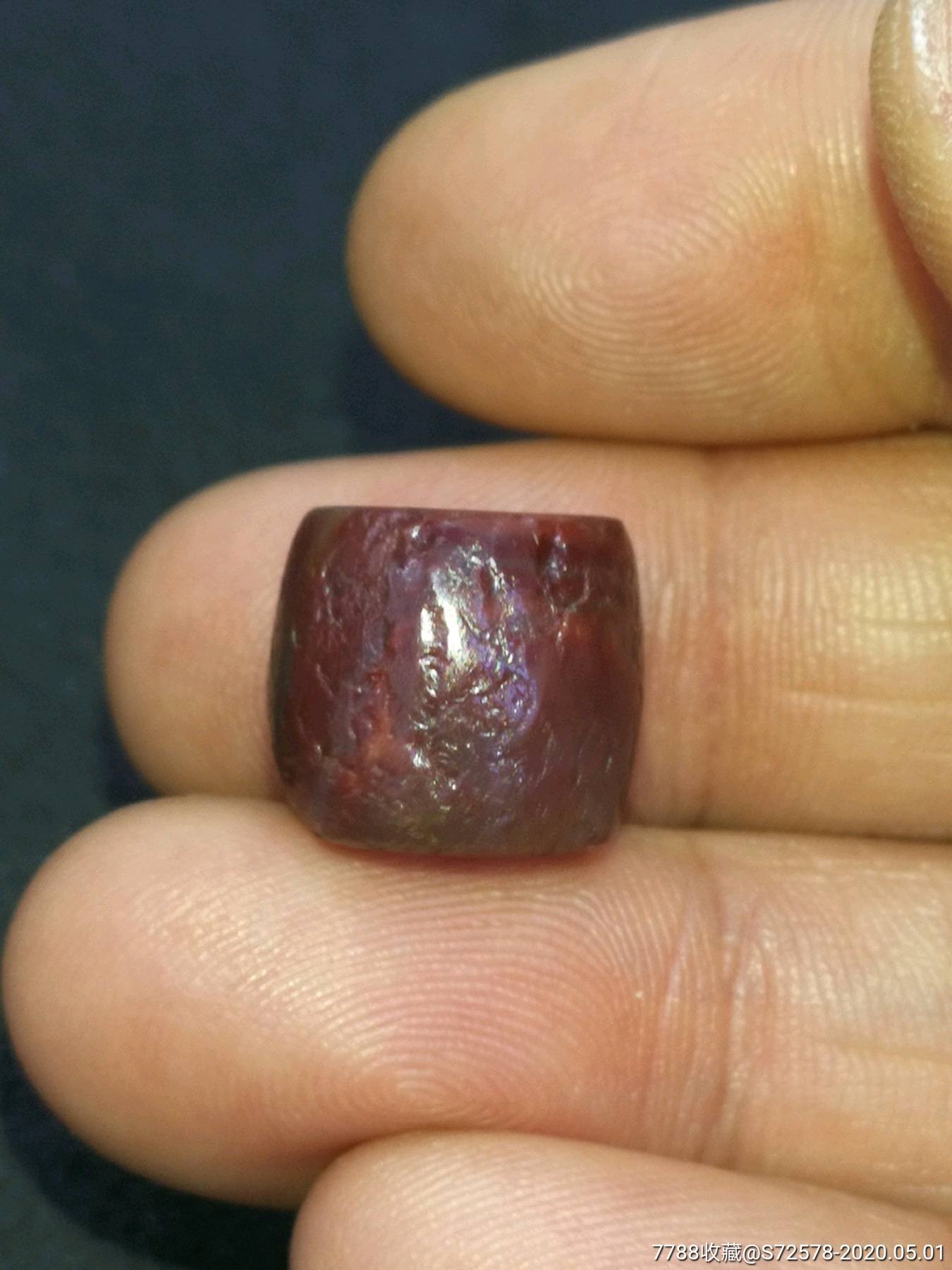 高古千年研磨孔玛瑙珠