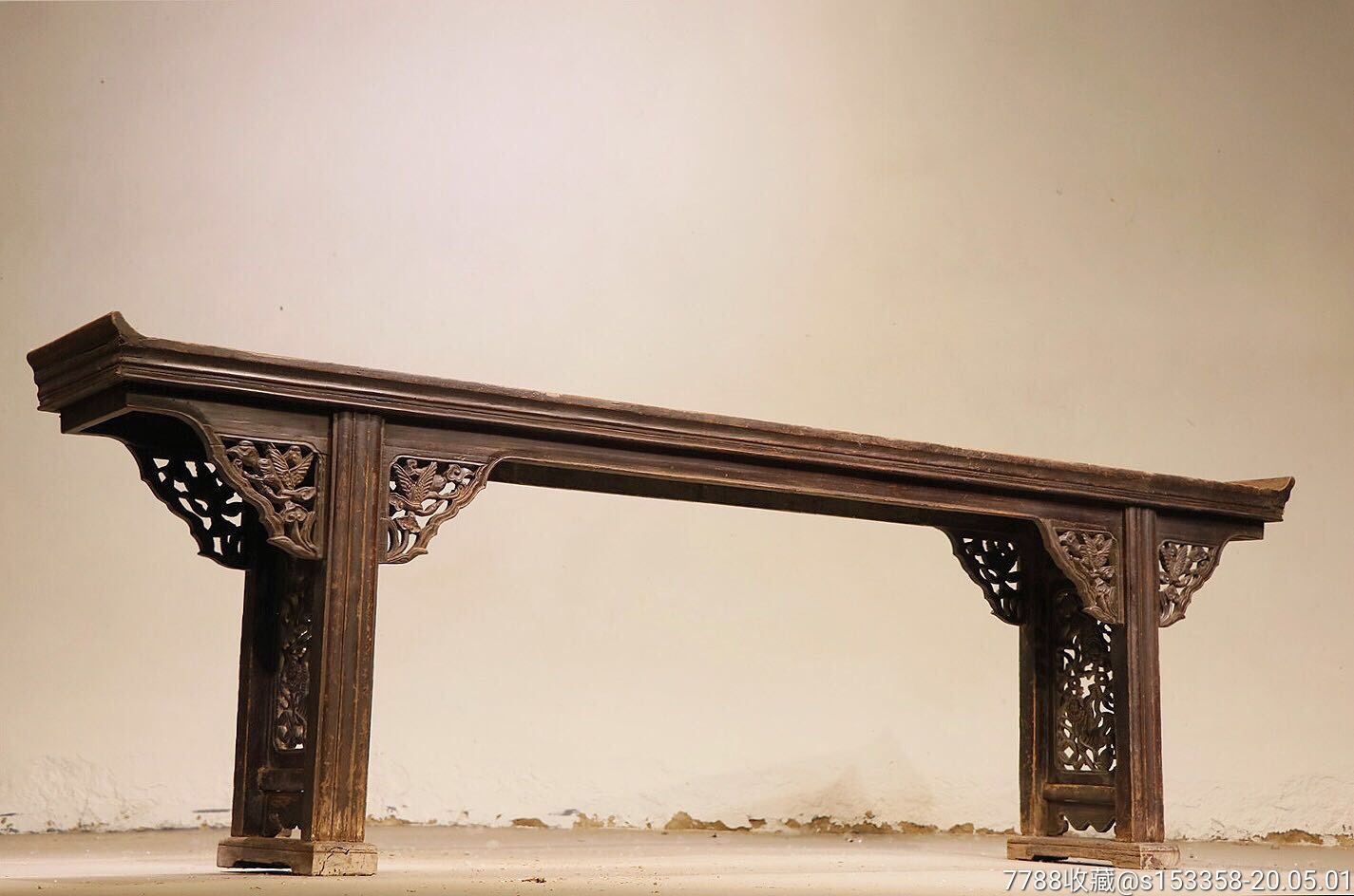 清代榆木条案-价格:4600元-se72724021-木桌/几/案-零售-7788收藏__收