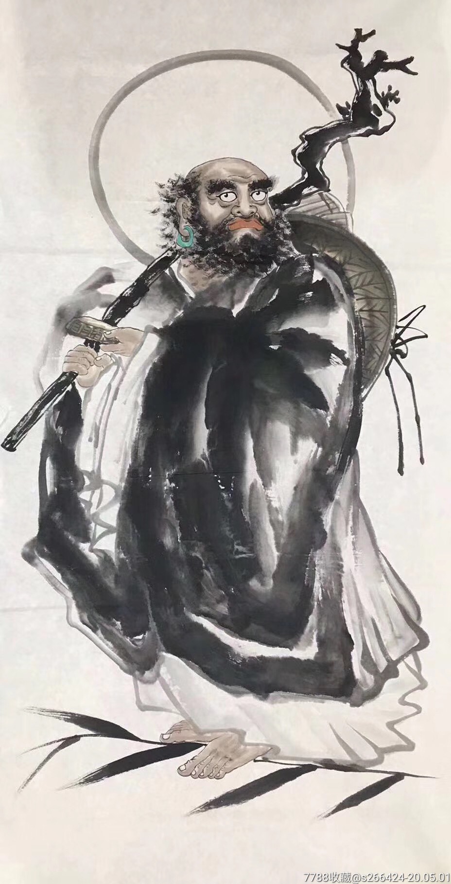 达摩祖师_人物国画原作【怡千堂】_第1张_7788旧家具收藏