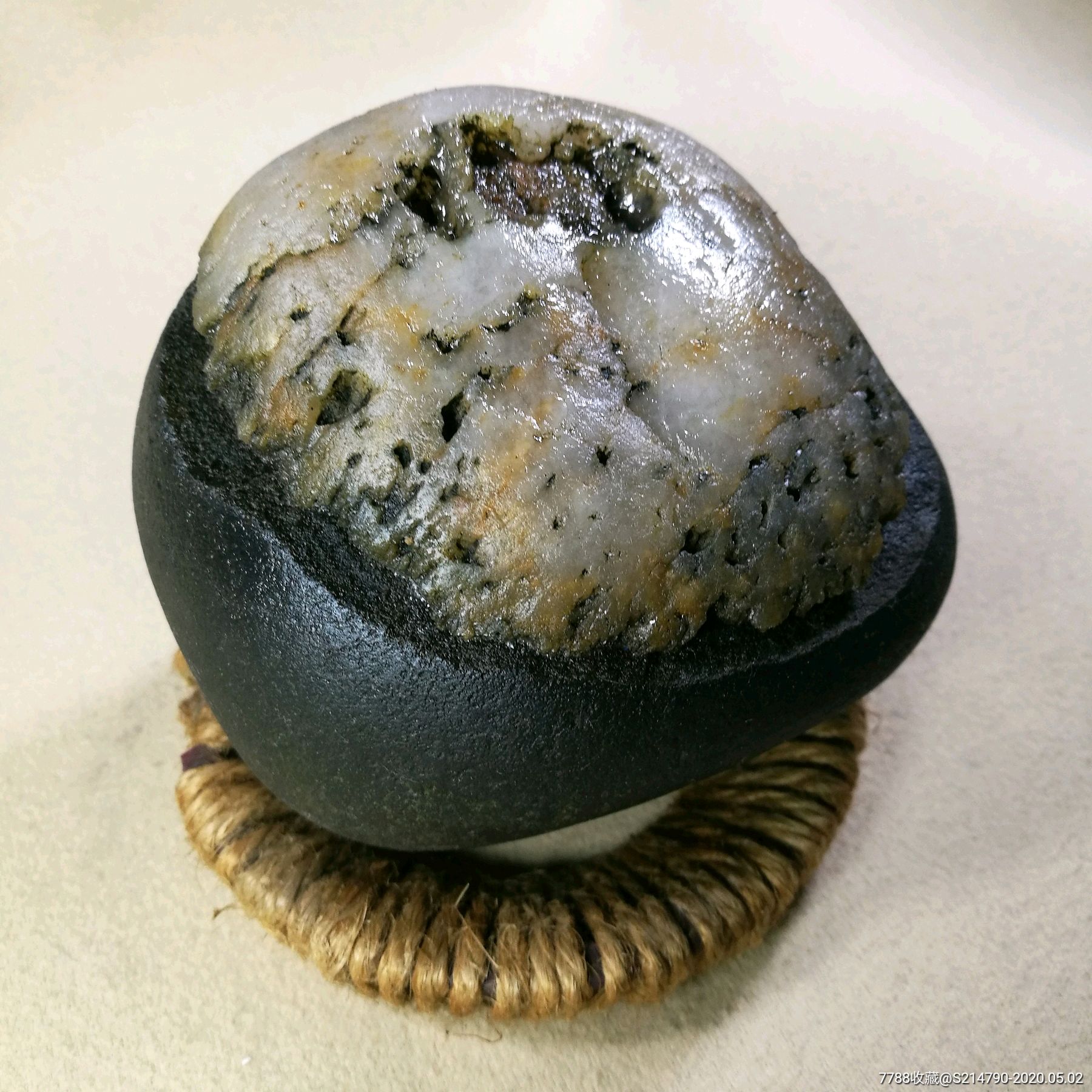 长江石奇石石头开花