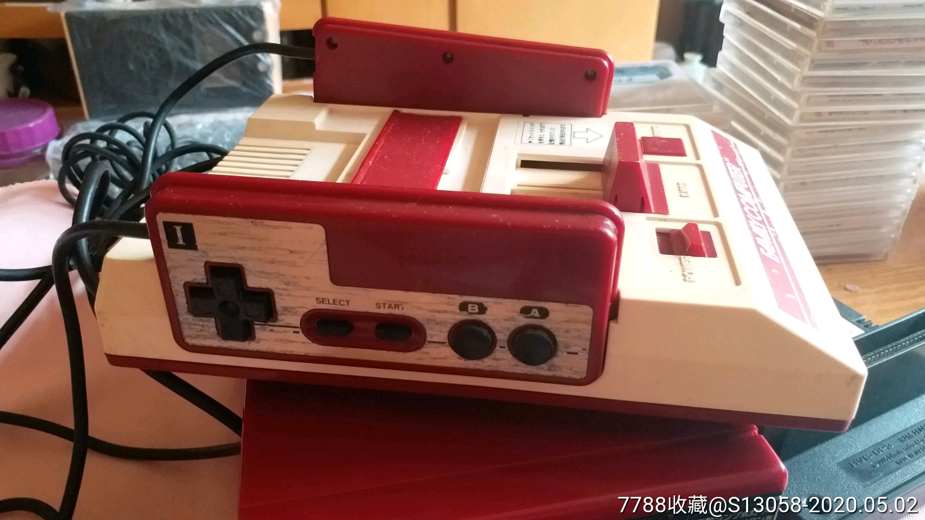 早期原装日本任天堂红白游戏机一套 磁盘26 游戏卡1