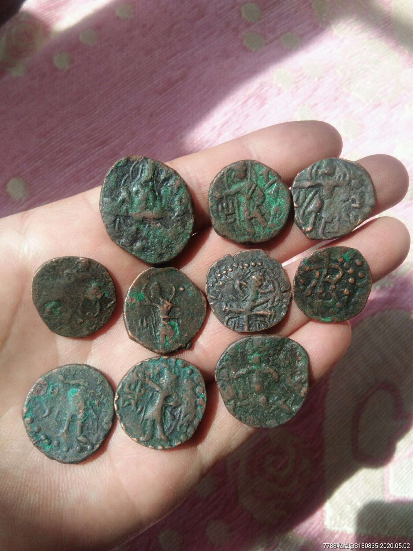 精挑美品大贵霜铜币10枚第七组