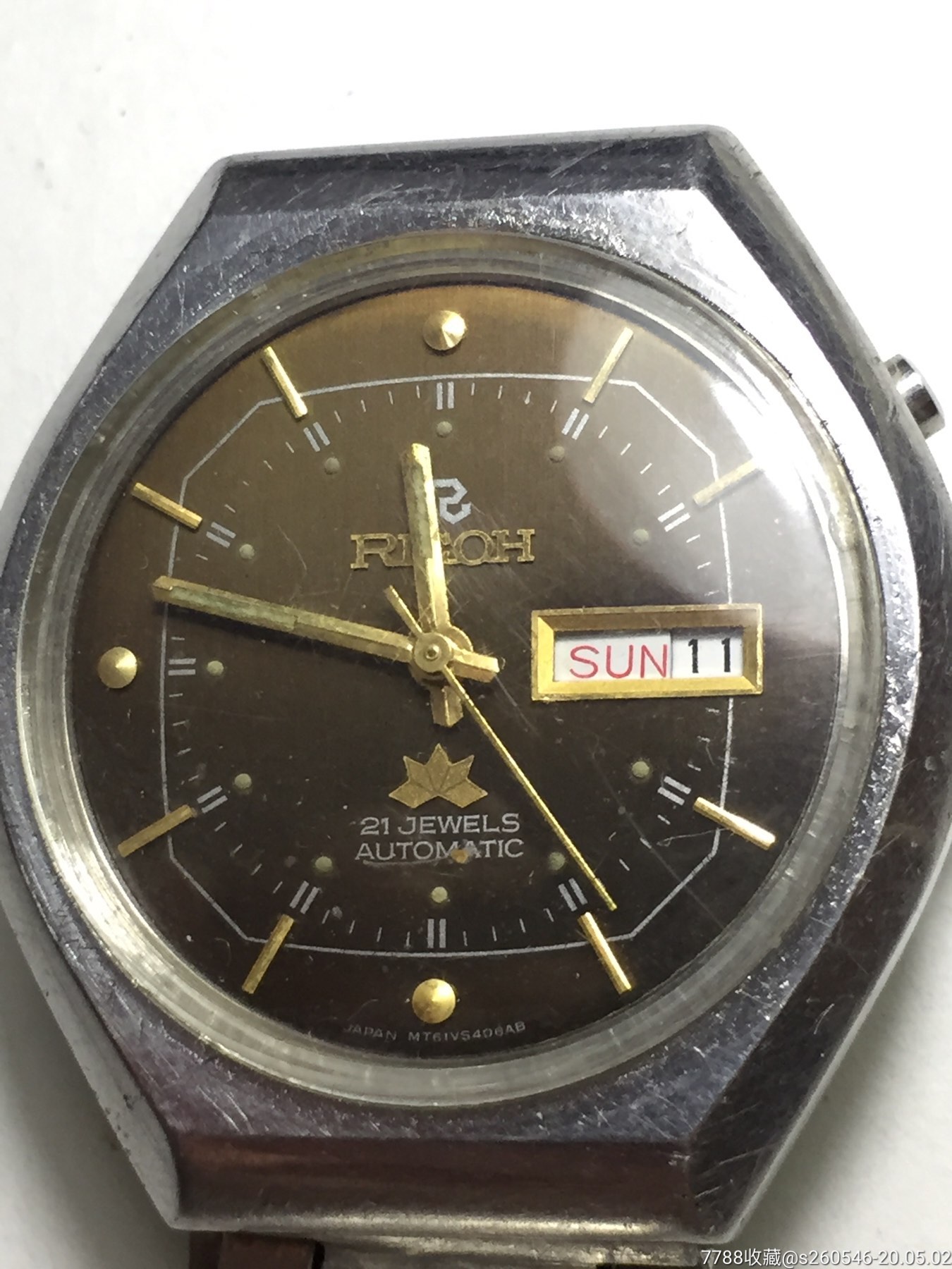 日本理光自动机械表60元包邮-手表/腕表-7788收藏__收藏热线