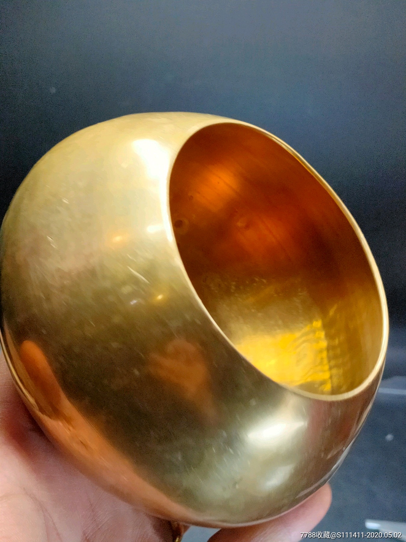 朝鲜族民俗品高丽铜尿罐