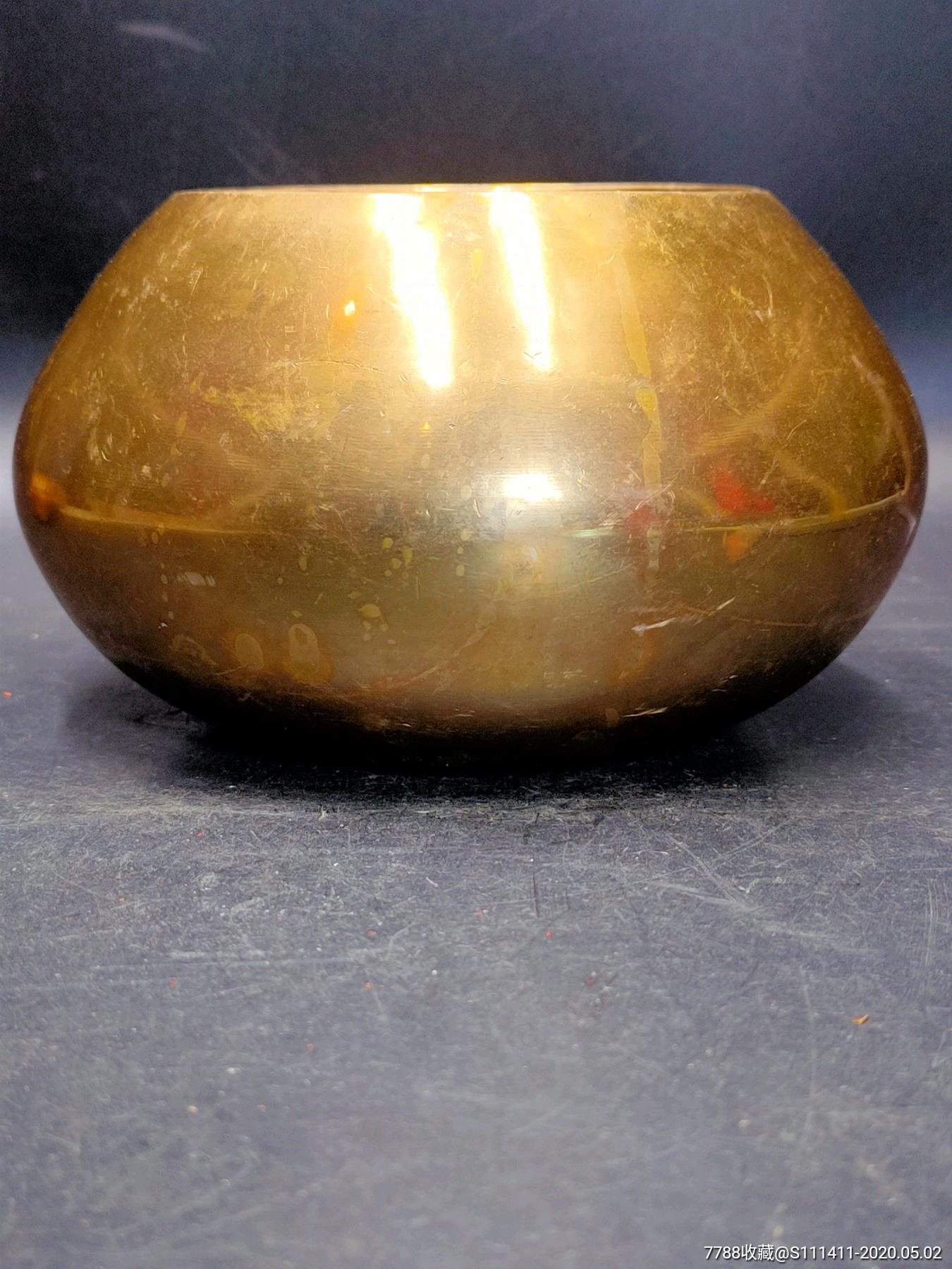 朝鲜族民俗品高丽铜尿罐